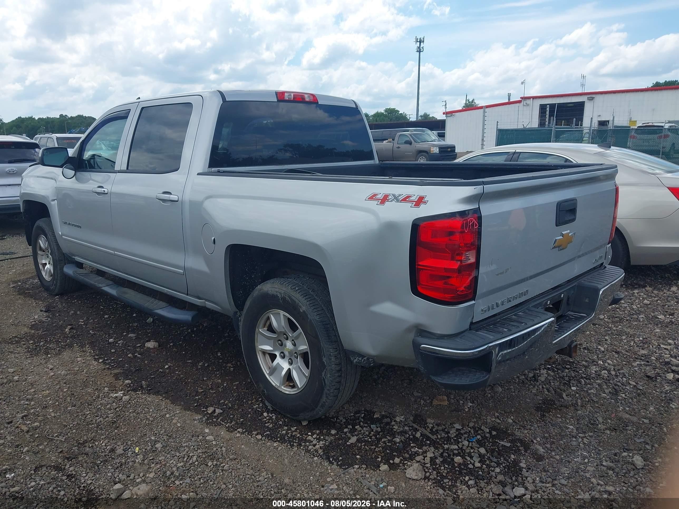 2015 Chevrolet Silverado 1500 Lt Silver vin: 3GCUKREC8FG283884