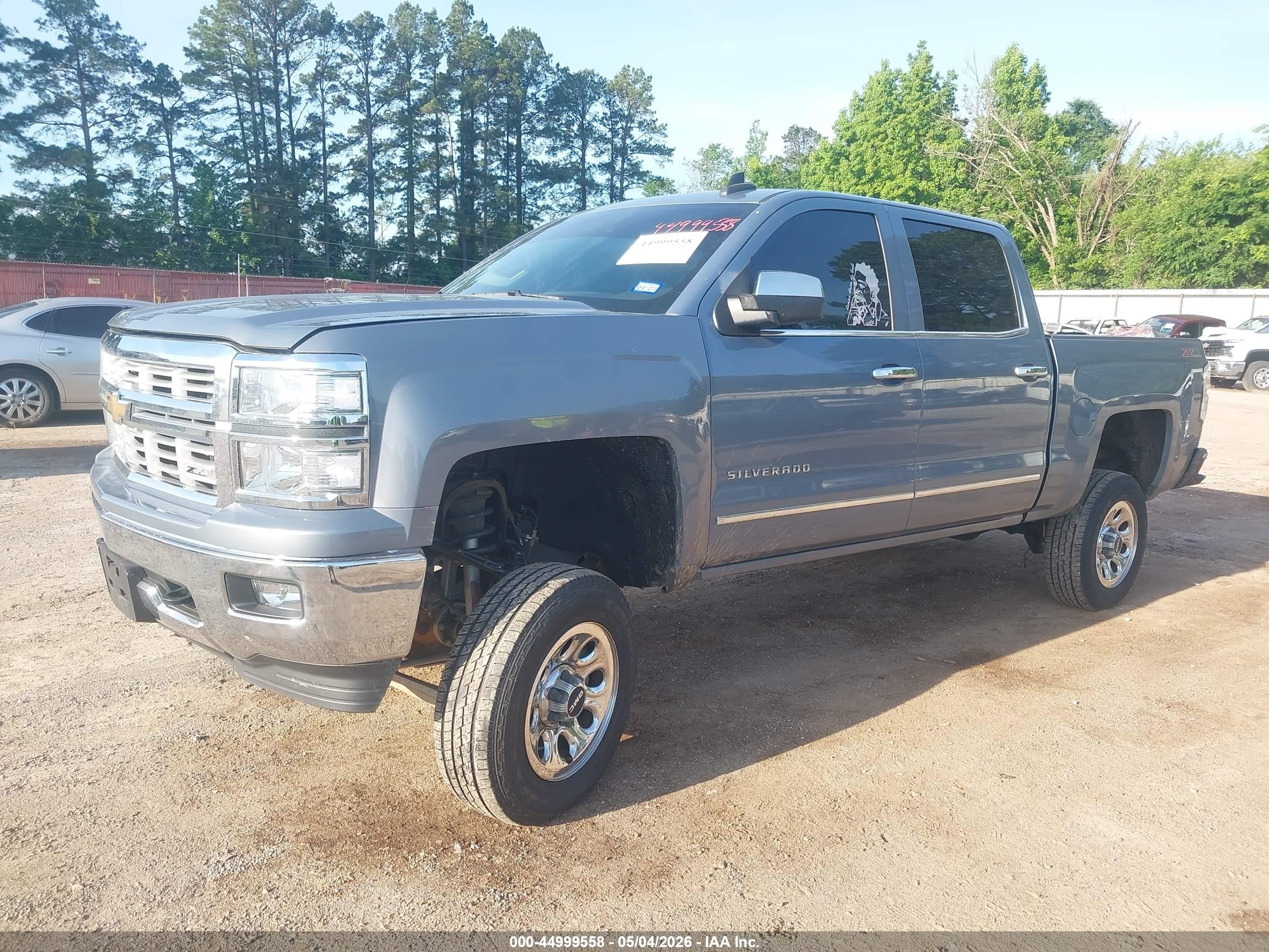 2015 Chevrolet Silverado 1500 2lt Light Blue vin: 3GCUKREC8FG300201