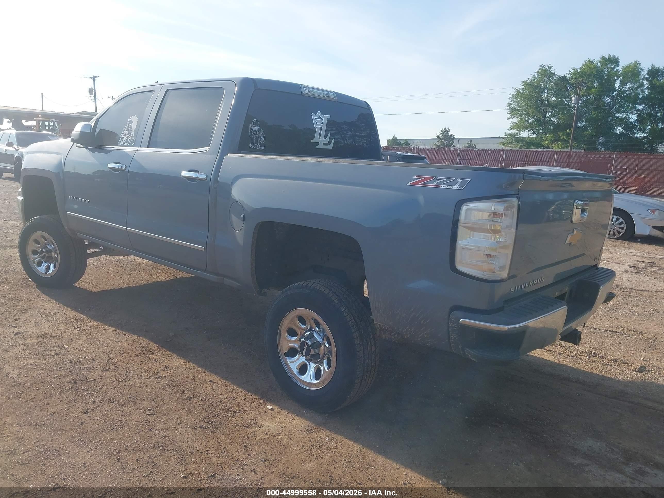 2015 Chevrolet Silverado 1500 2lt Light Blue vin: 3GCUKREC8FG300201