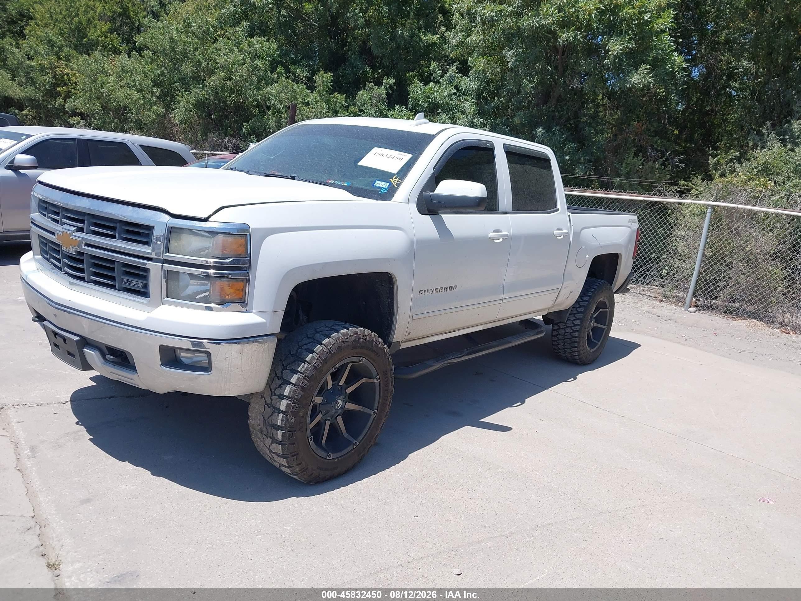 2015 Chevrolet Silverado 1500 Lt White vin: 3GCUKREC8FG309013