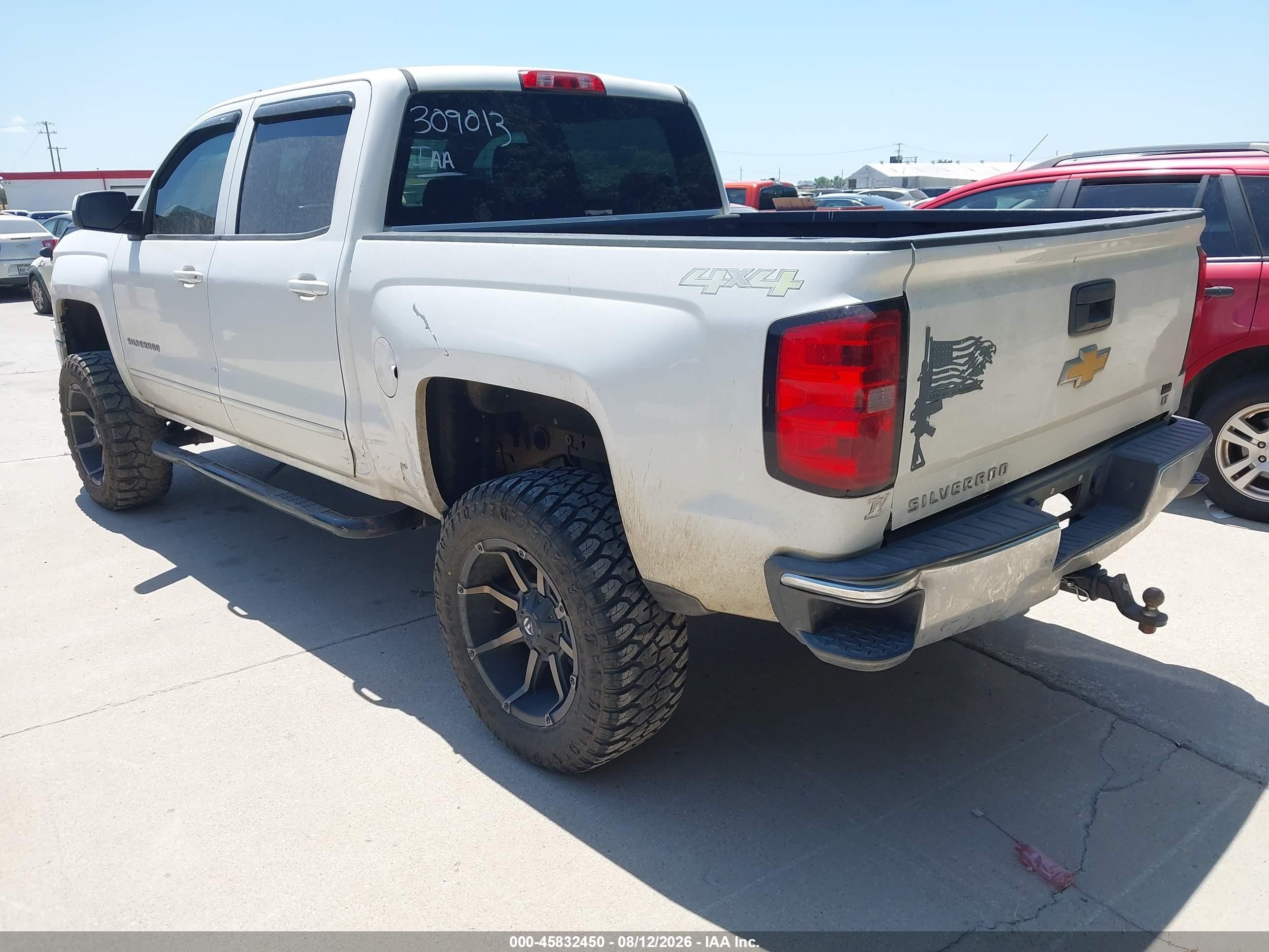 2015 Chevrolet Silverado 1500 Lt White vin: 3GCUKREC8FG309013