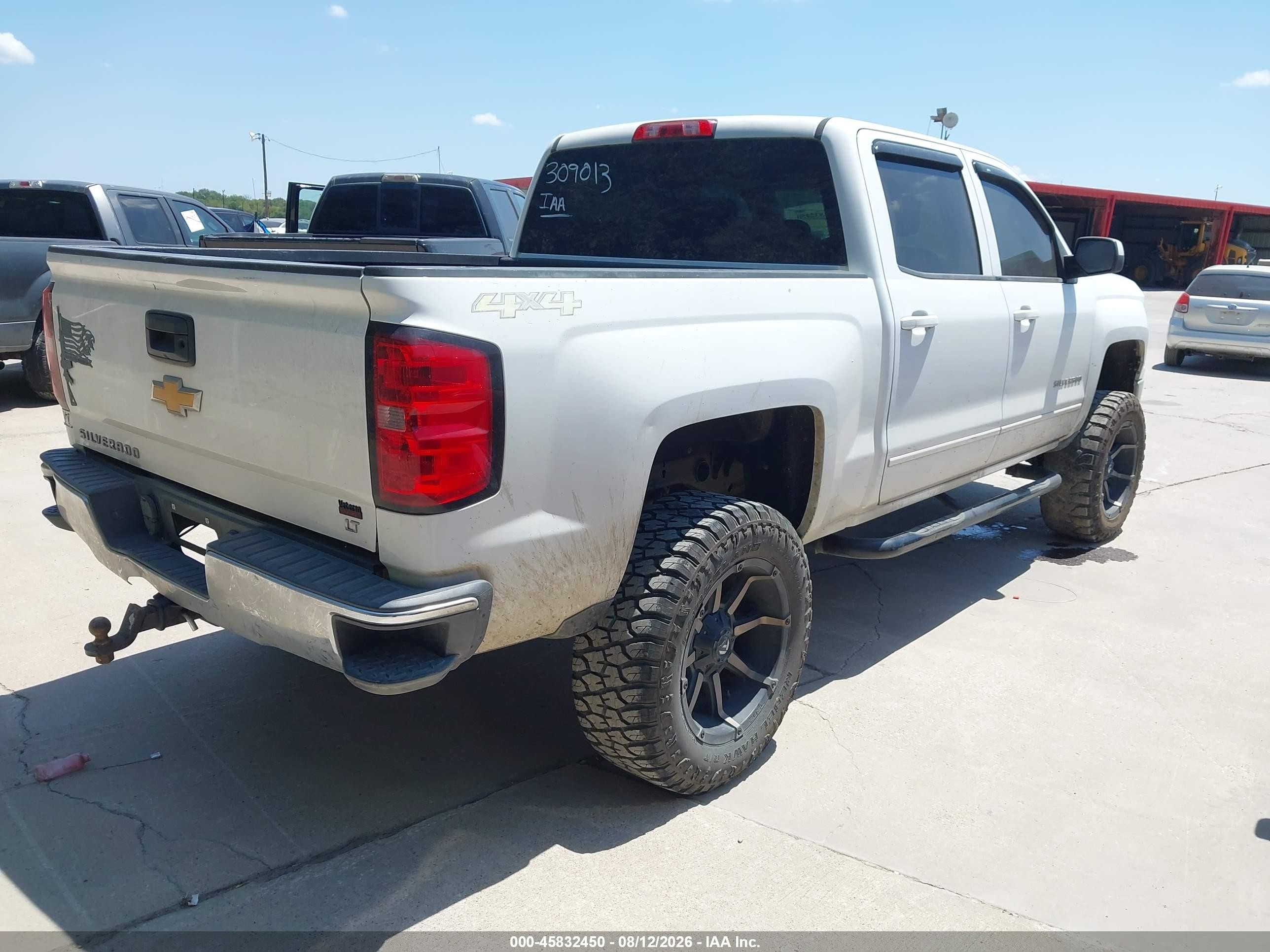 2015 Chevrolet Silverado 1500 Lt White vin: 3GCUKREC8FG309013