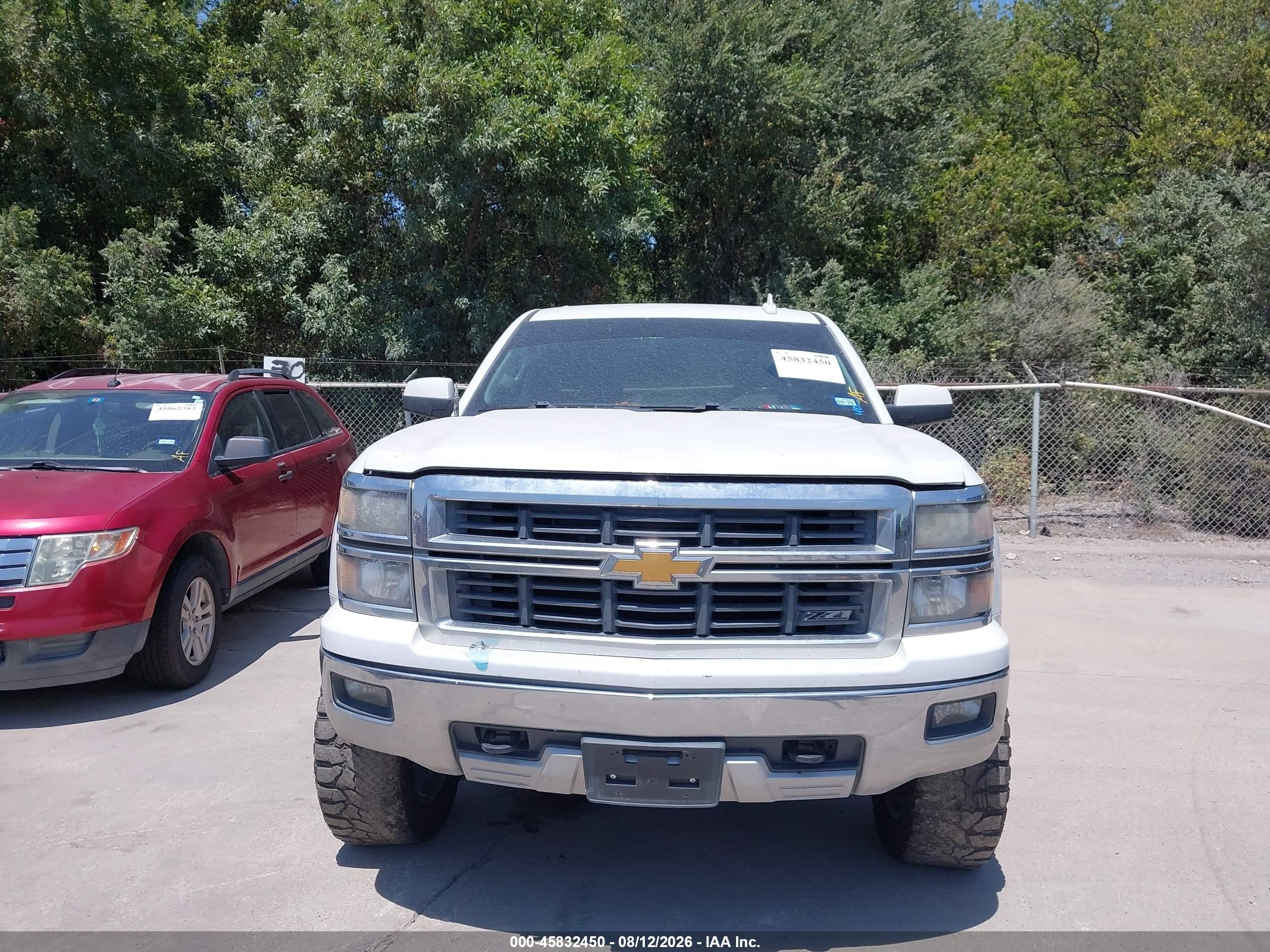 2015 Chevrolet Silverado 1500 Lt White vin: 3GCUKREC8FG309013