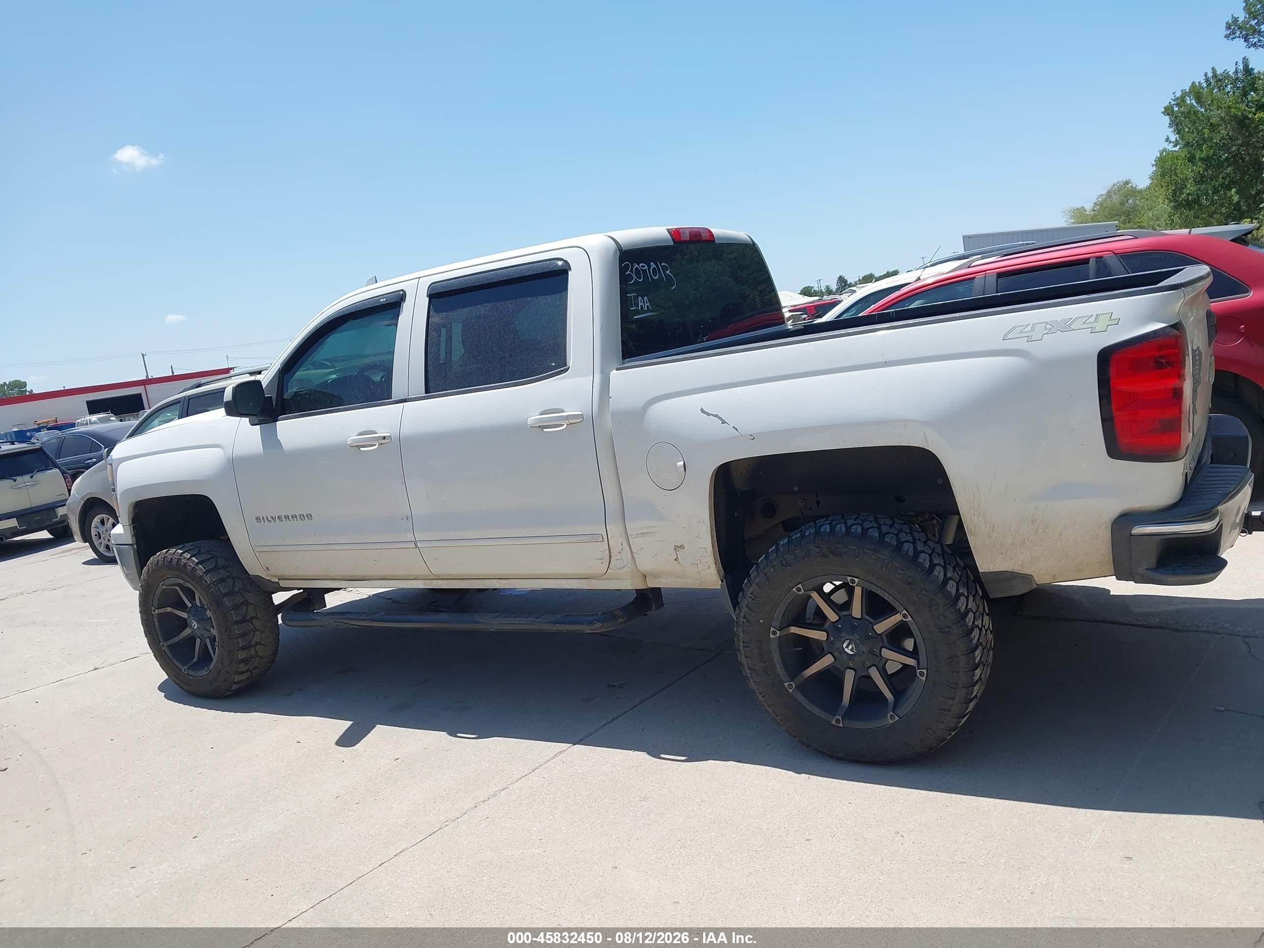 2015 Chevrolet Silverado 1500 Lt White vin: 3GCUKREC8FG309013