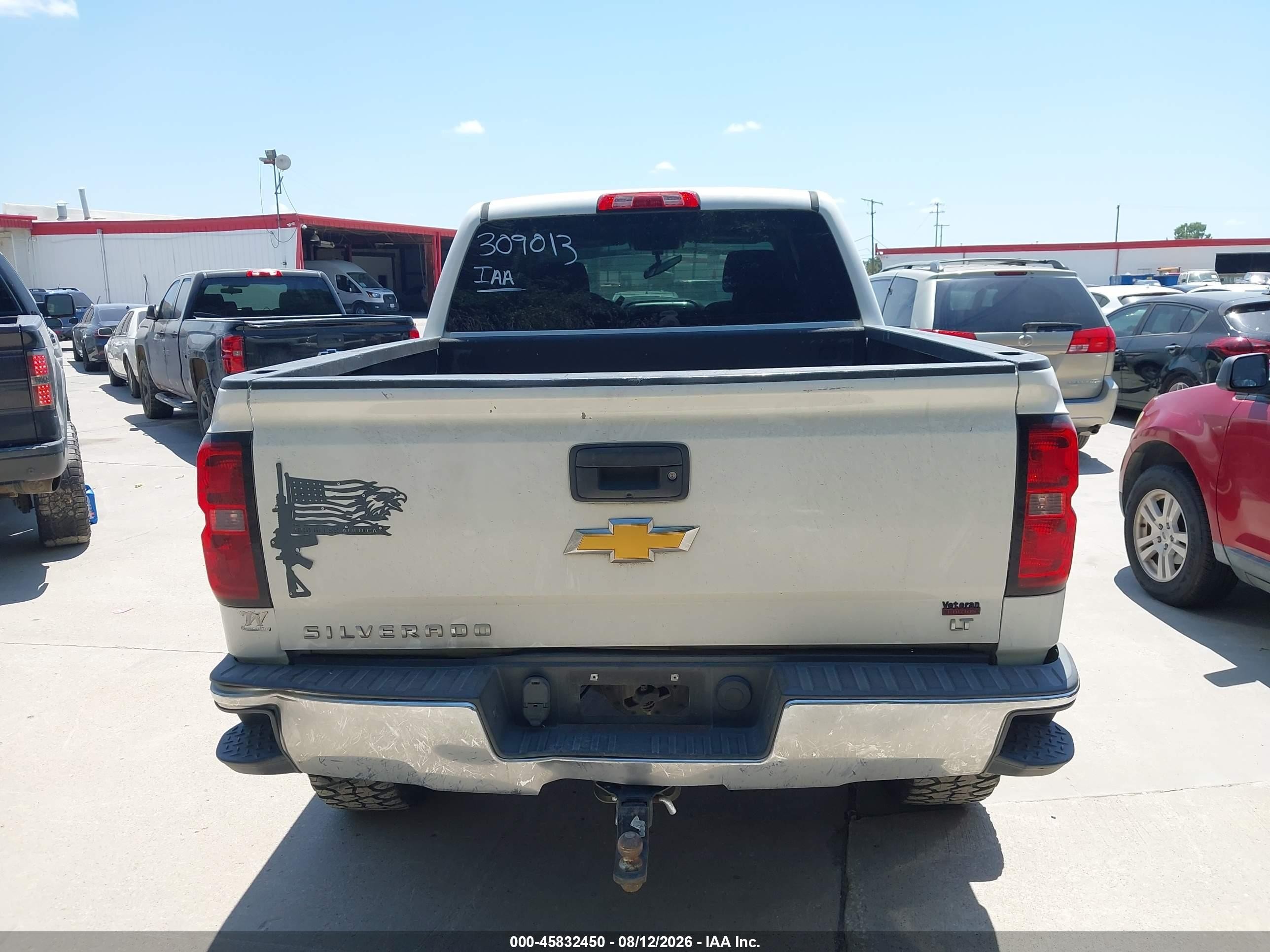 2015 Chevrolet Silverado 1500 Lt White vin: 3GCUKREC8FG309013