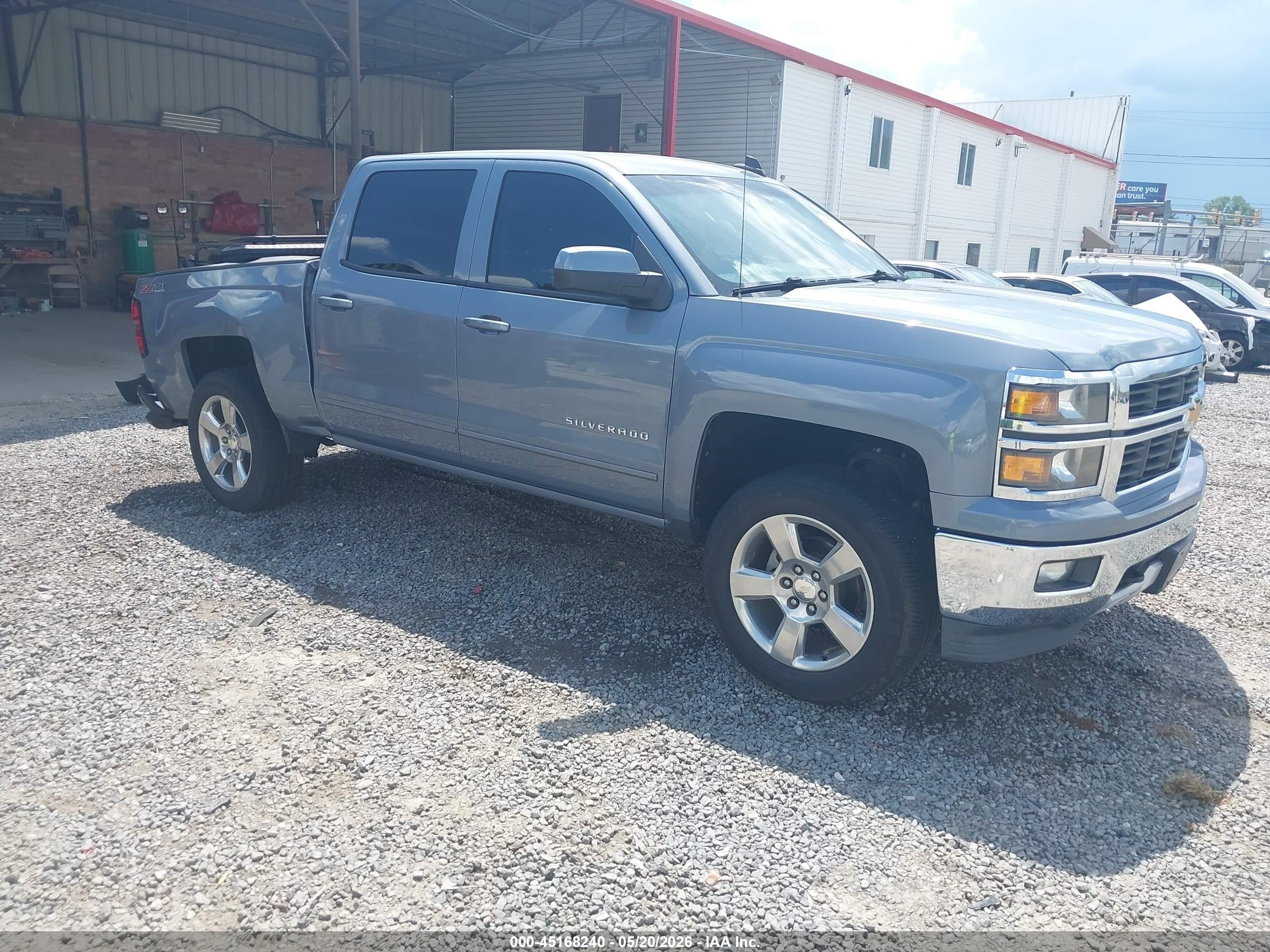 2015 Chevrolet Silverado 1500 2lt Blue vin: 3GCUKREC8FG328855