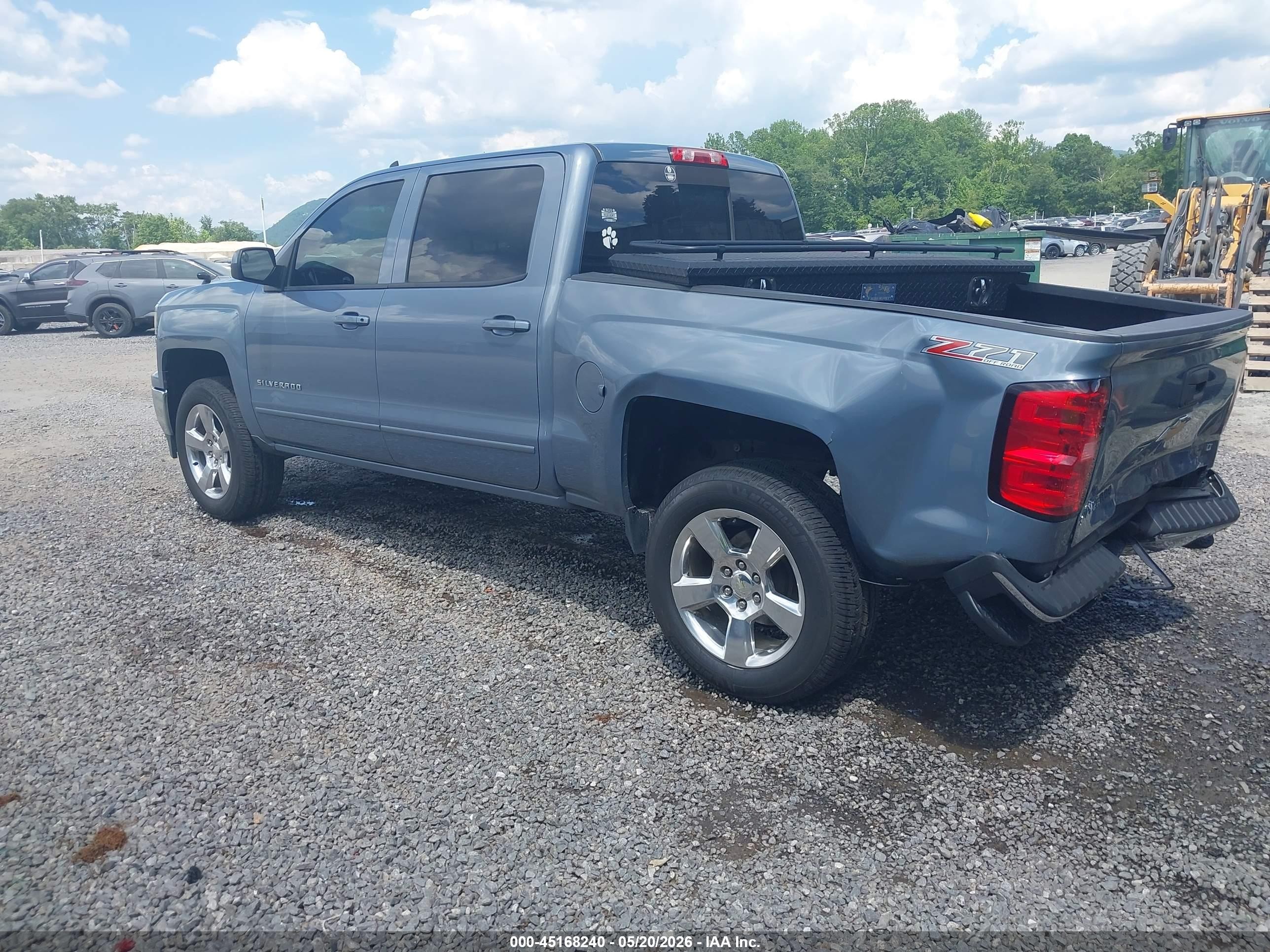 2015 Chevrolet Silverado 1500 2lt Blue vin: 3GCUKREC8FG328855
