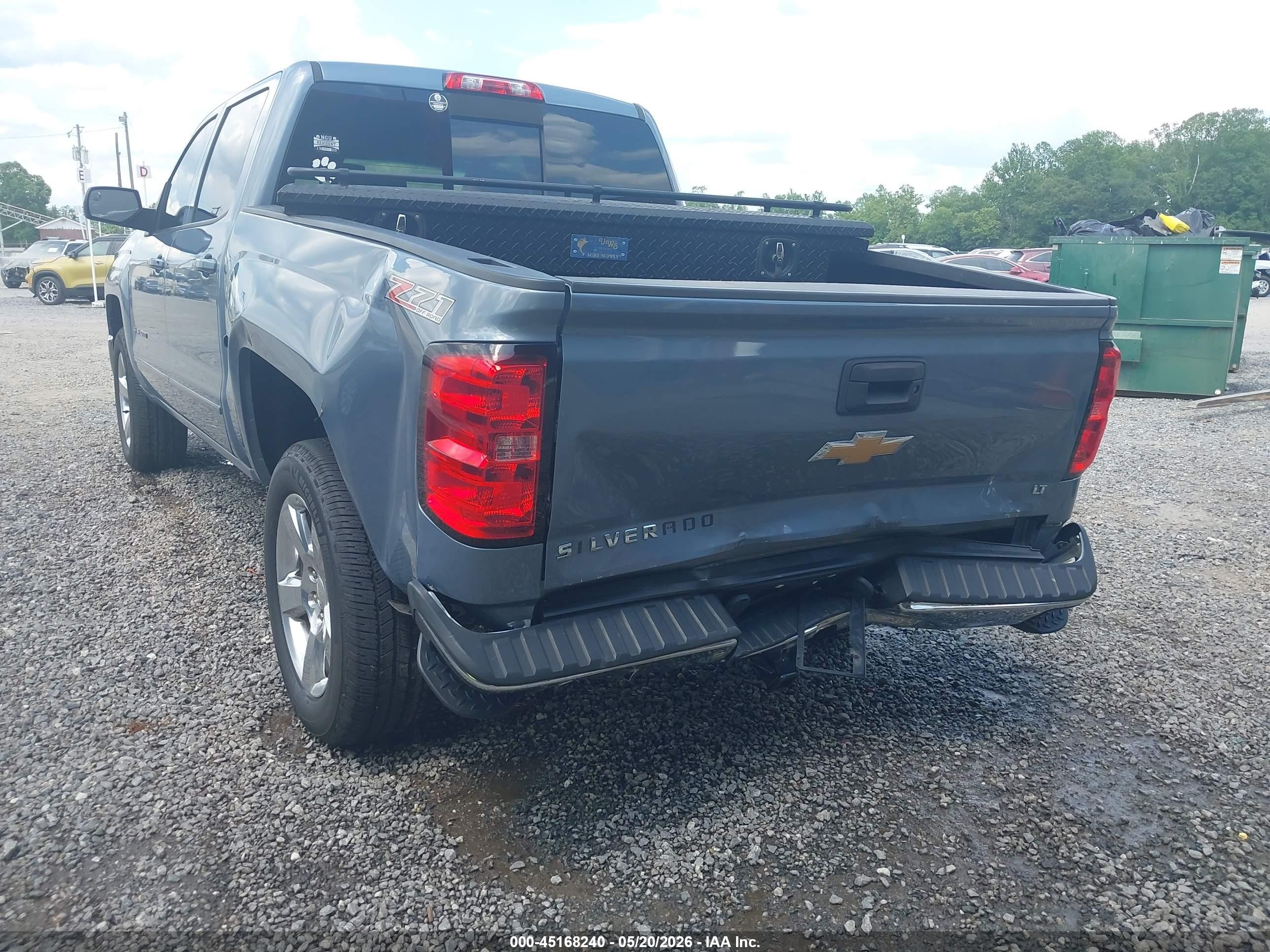 2015 Chevrolet Silverado 1500 2lt Blue vin: 3GCUKREC8FG328855