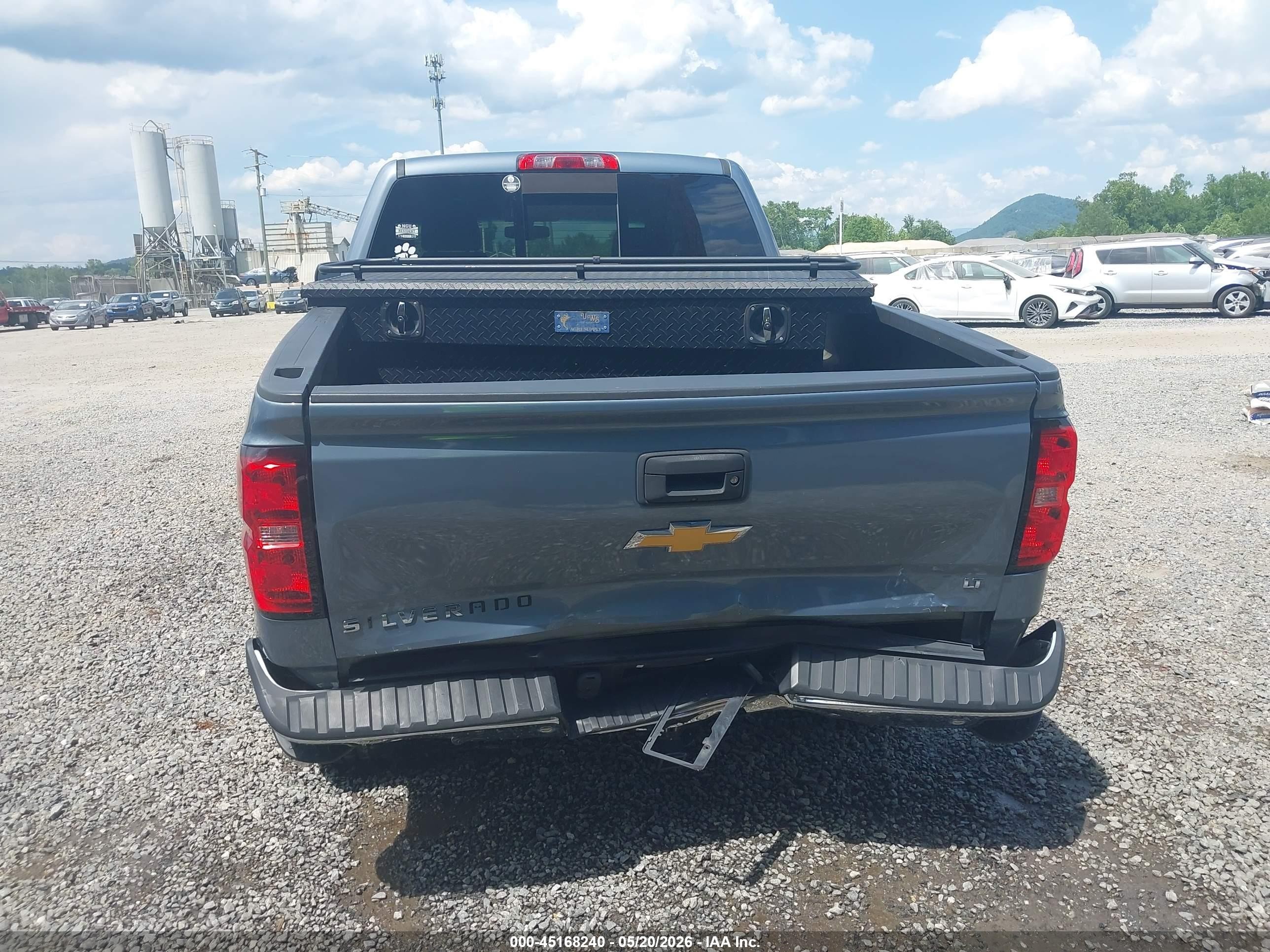 2015 Chevrolet Silverado 1500 2lt Blue vin: 3GCUKREC8FG328855
