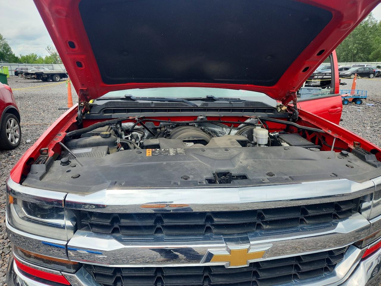 2017 Chevrolet Silverado K1500 Lt Red vin: 3GCUKREC8HG355704