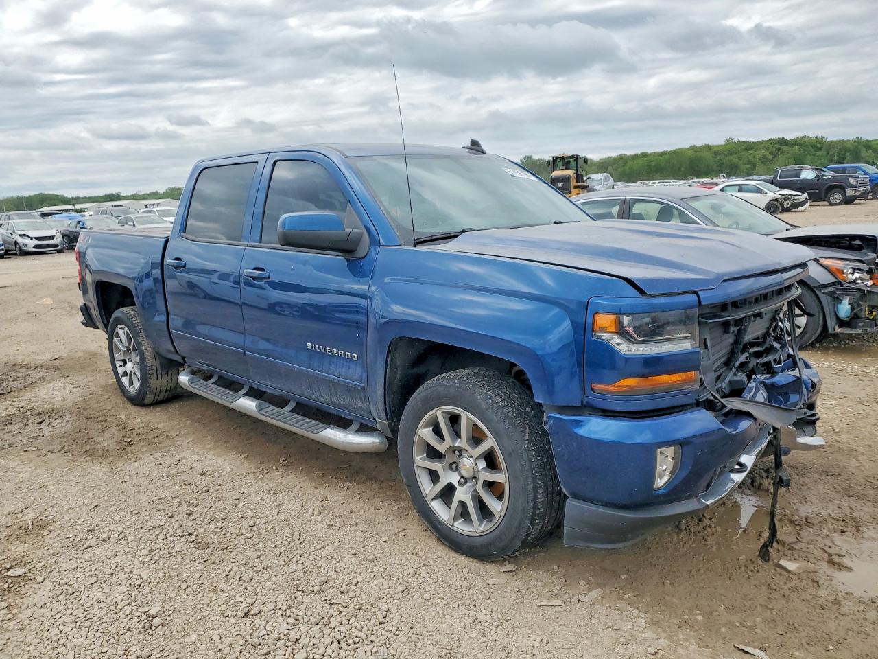 2018 Chevrolet Silverado K1500 Lt Blue vin: 3GCUKREC8JG110133
