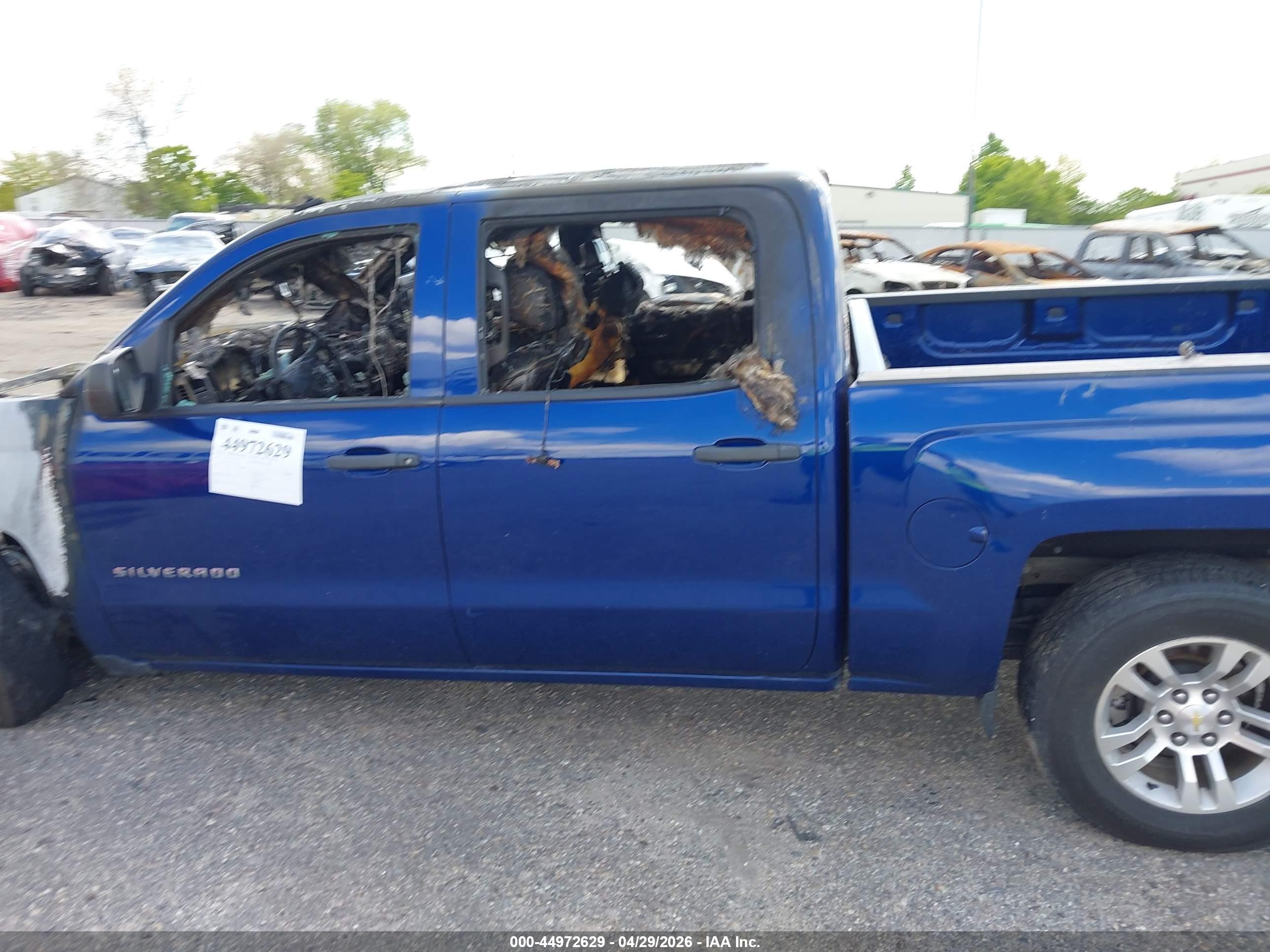 2014 Chevrolet Silverado 1500 1lt Blue vin: 3GCUKREC9EG171688