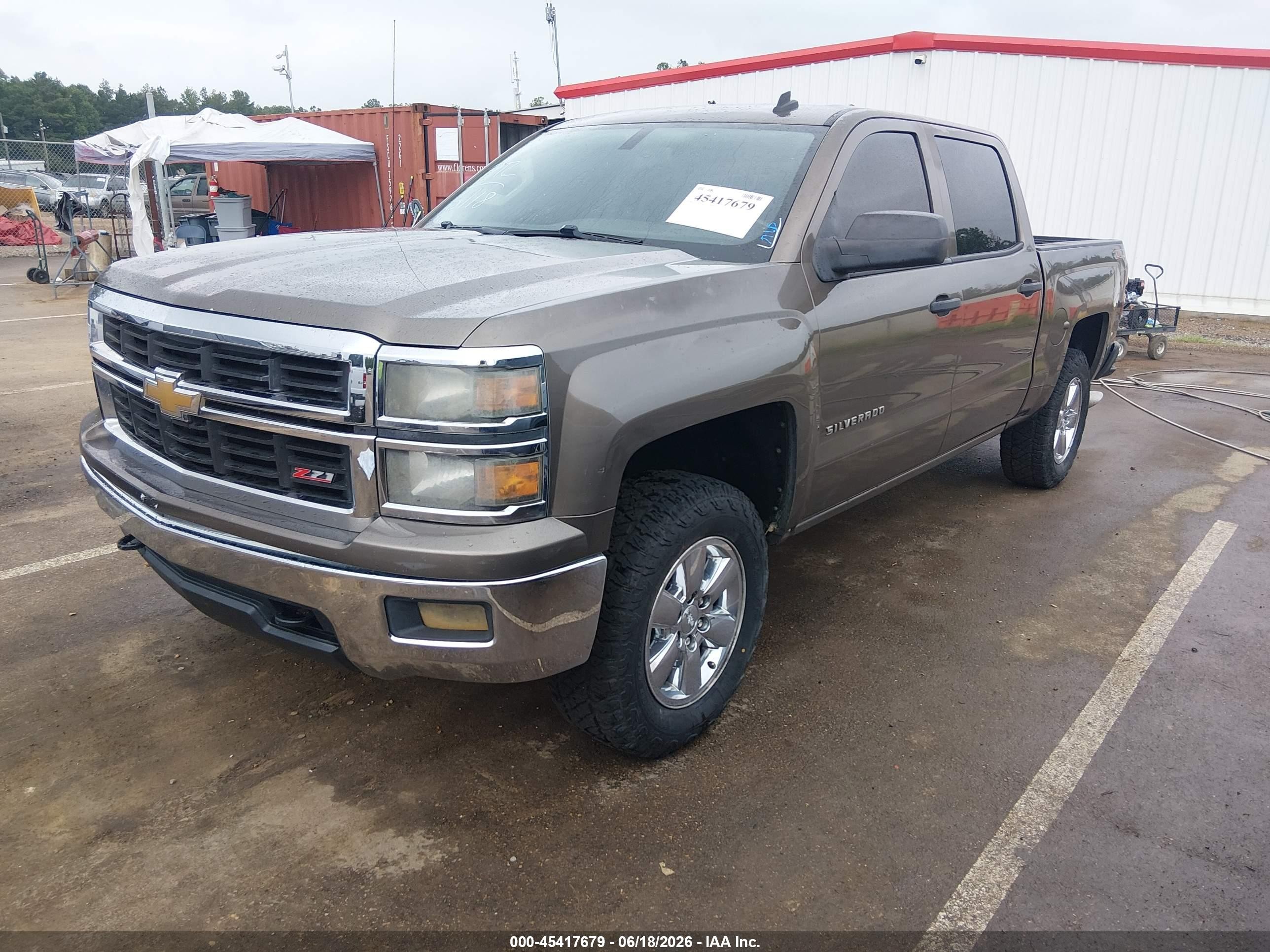 2014 Chevrolet Silverado 1500 Lt Brown vin: 3GCUKREC9EG182061