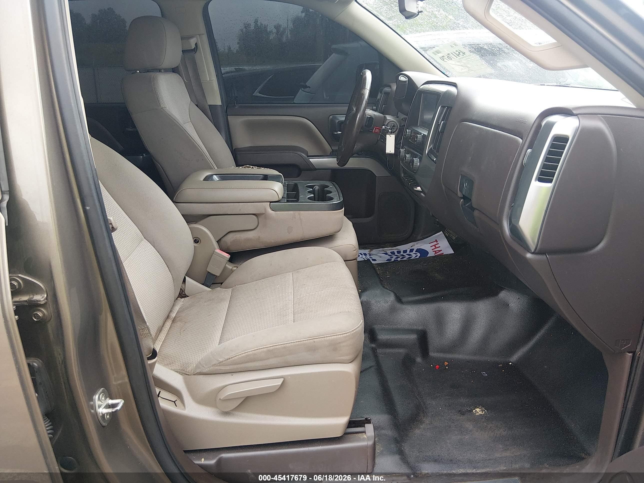 2014 Chevrolet Silverado 1500 Lt Brown vin: 3GCUKREC9EG182061