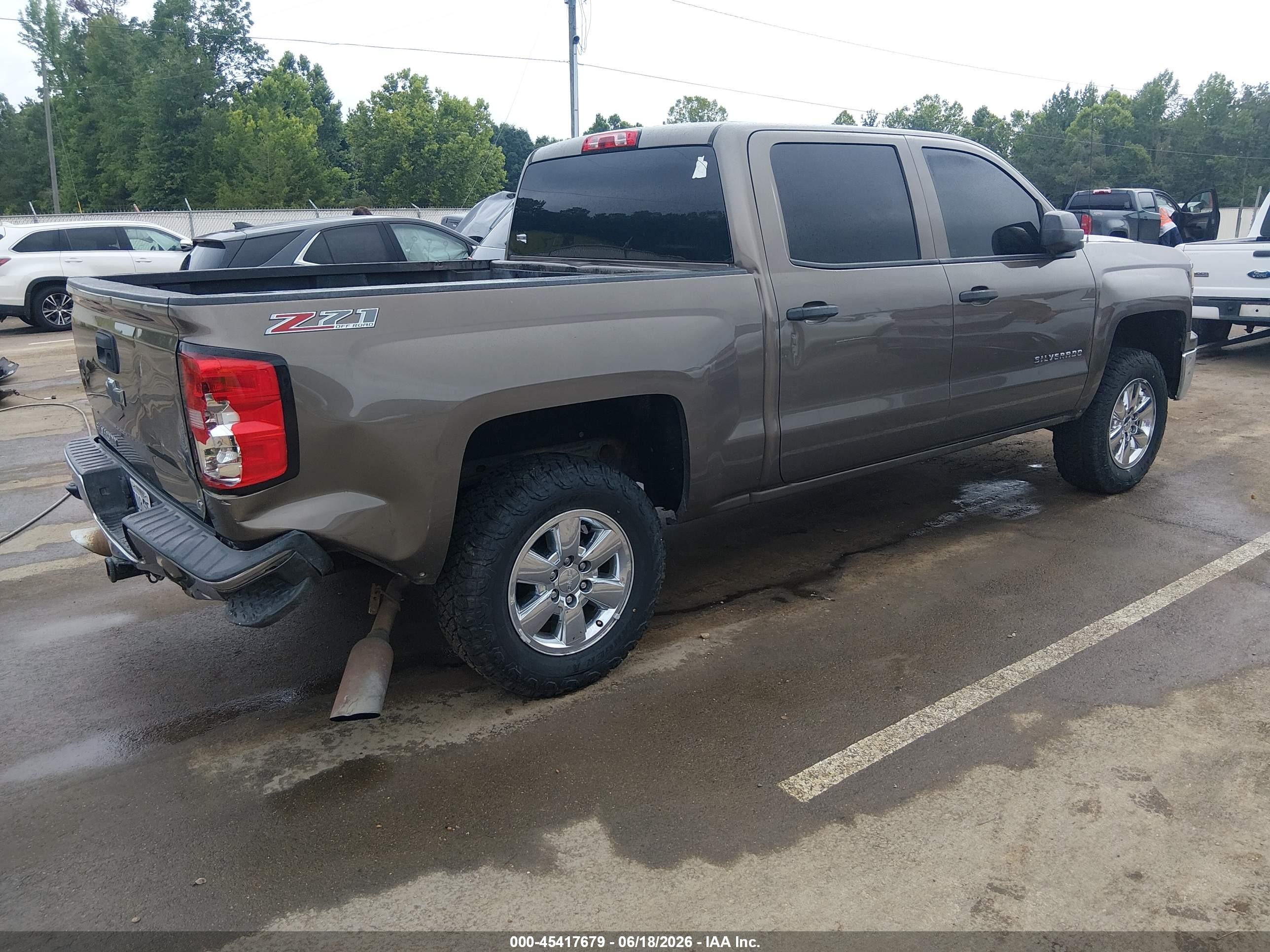 2014 Chevrolet Silverado 1500 Lt Brown vin: 3GCUKREC9EG182061