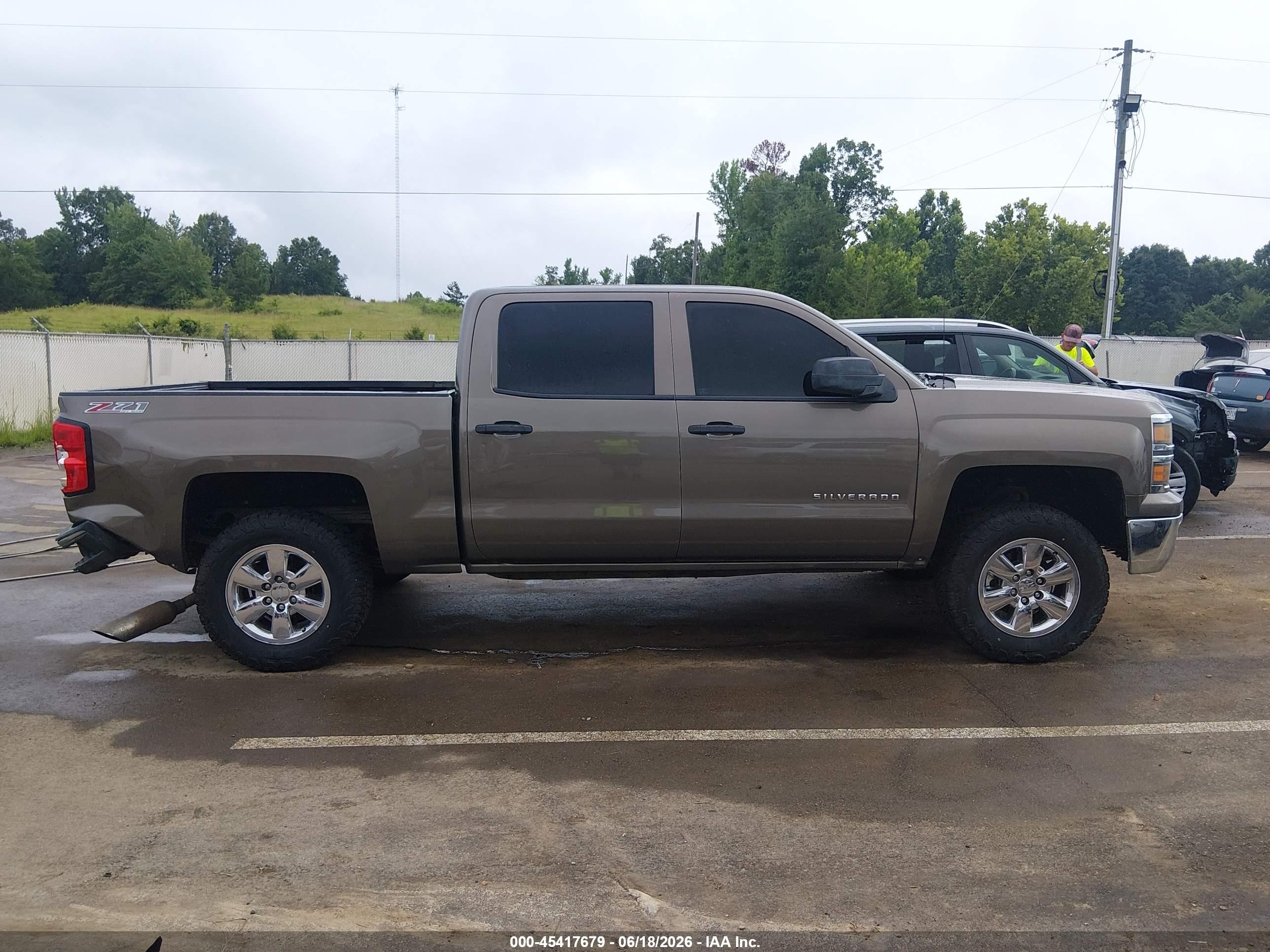 2014 Chevrolet Silverado 1500 Lt Brown vin: 3GCUKREC9EG182061