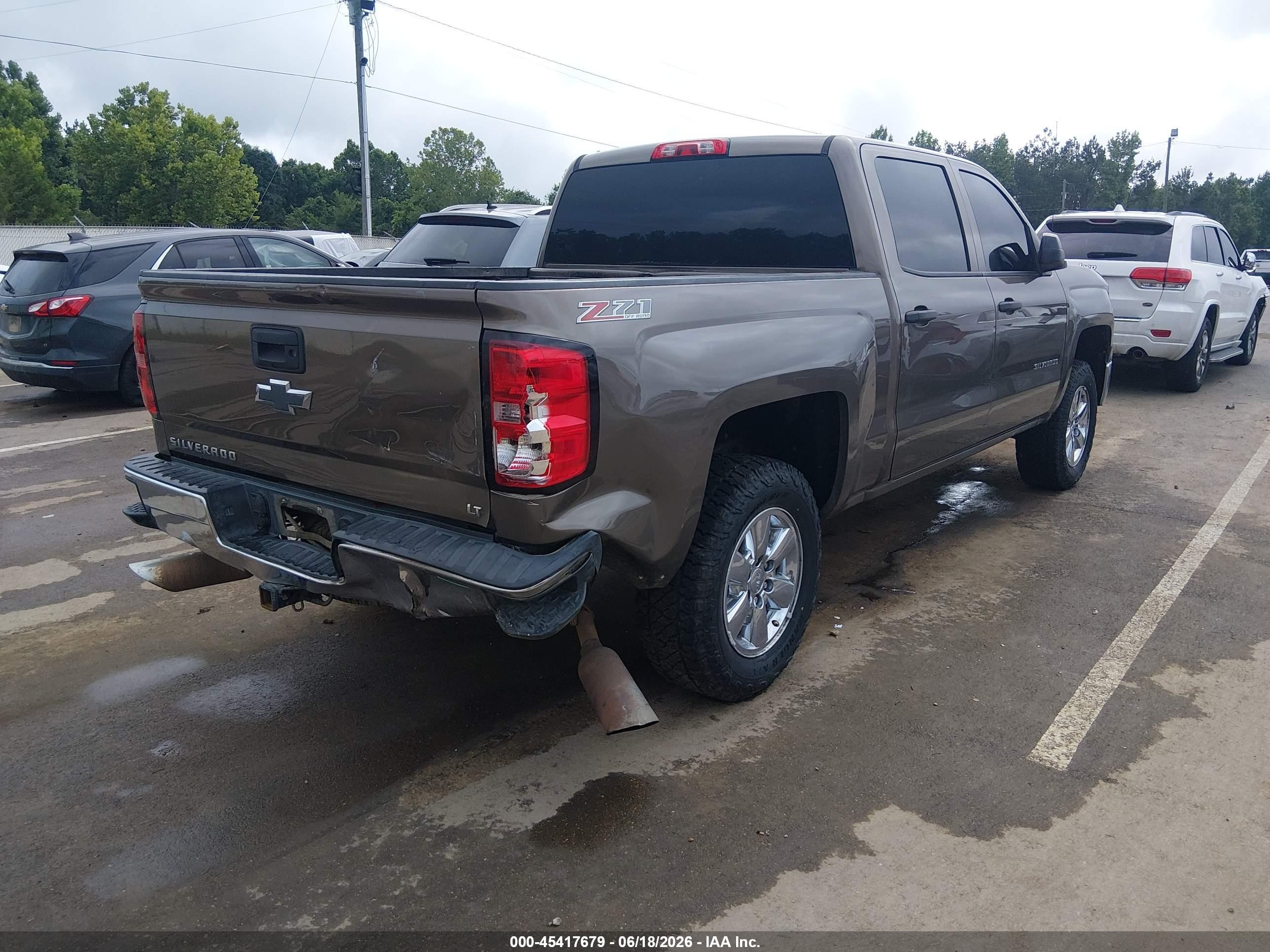 2014 Chevrolet Silverado 1500 Lt Brown vin: 3GCUKREC9EG182061