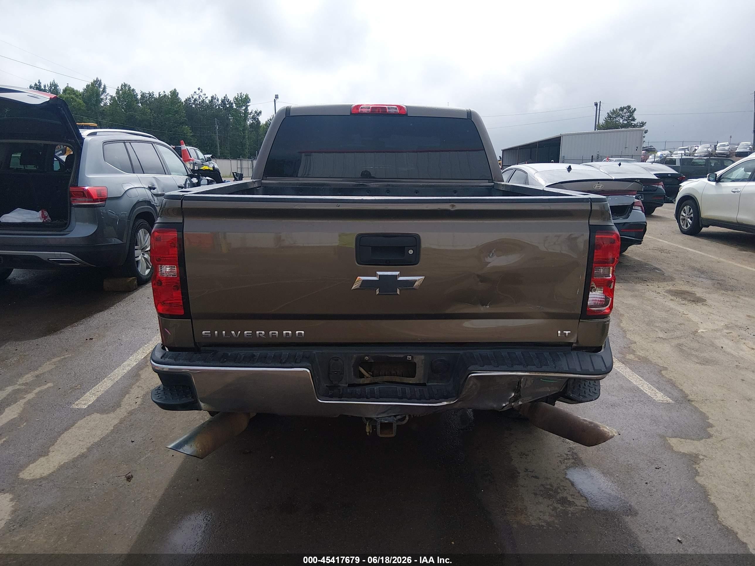 2014 Chevrolet Silverado 1500 Lt Brown vin: 3GCUKREC9EG182061