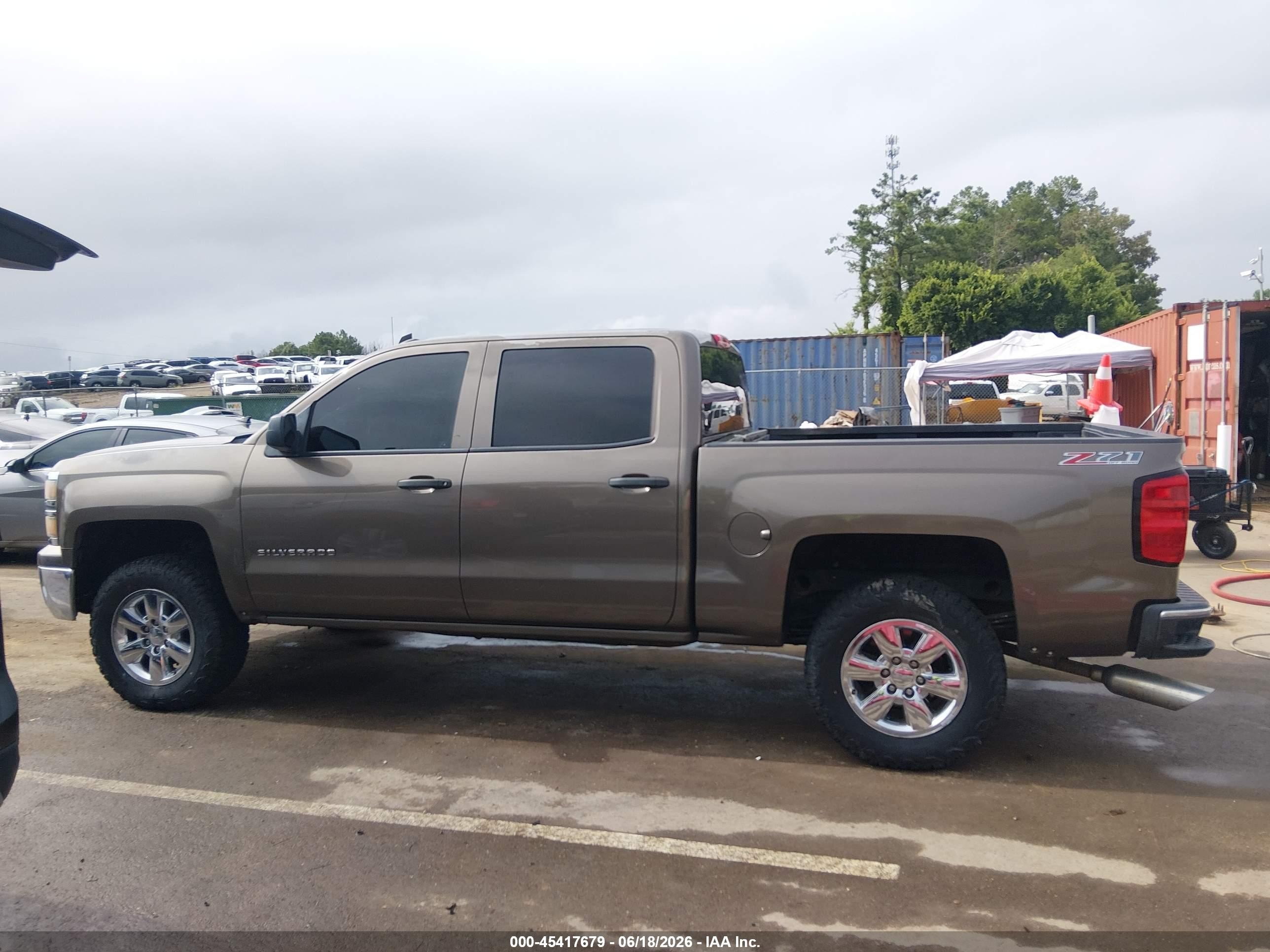 2014 Chevrolet Silverado 1500 Lt Brown vin: 3GCUKREC9EG182061