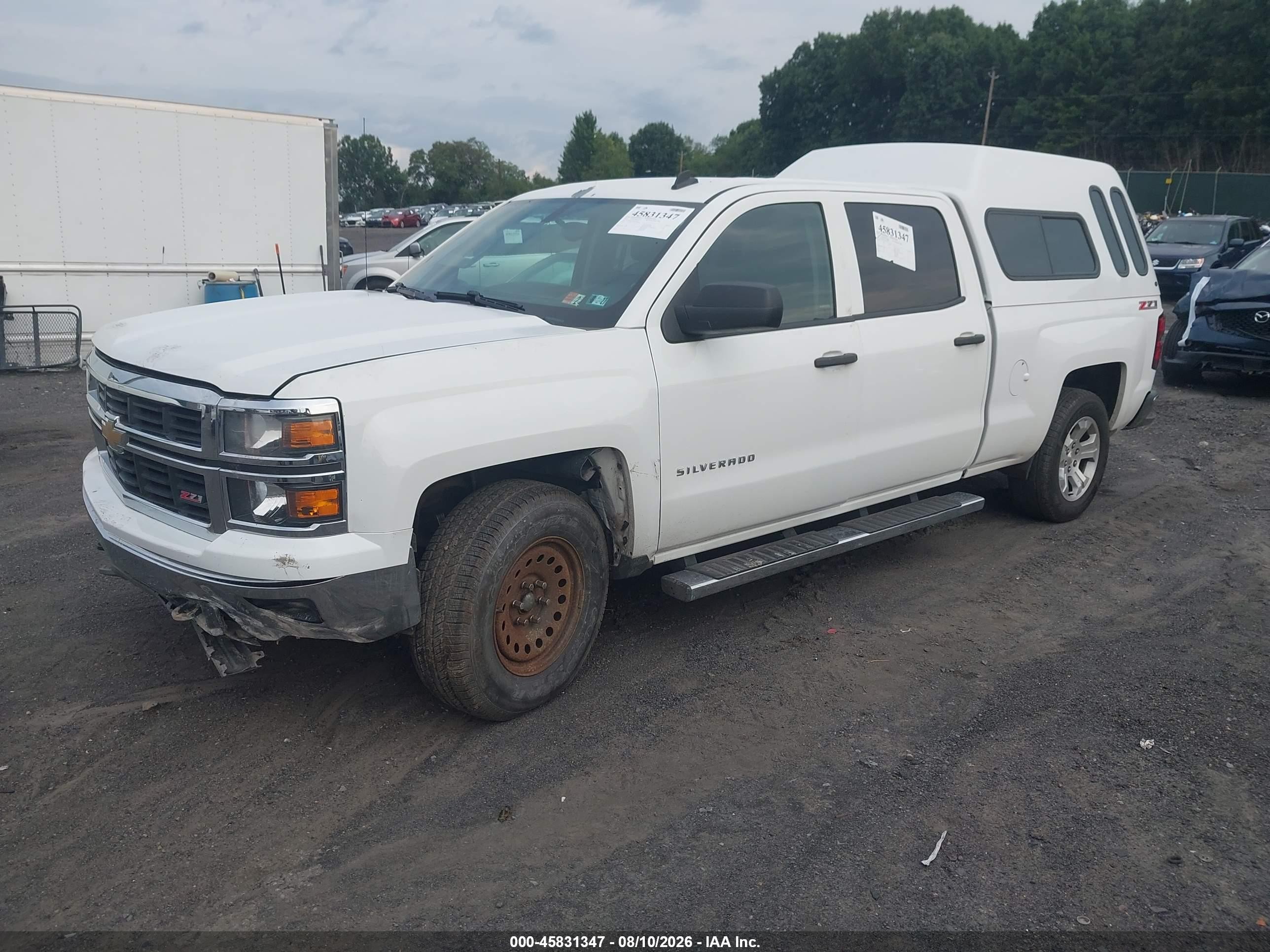 2014 Chevrolet Silverado 1500 Lt White vin: 3GCUKREC9EG222672