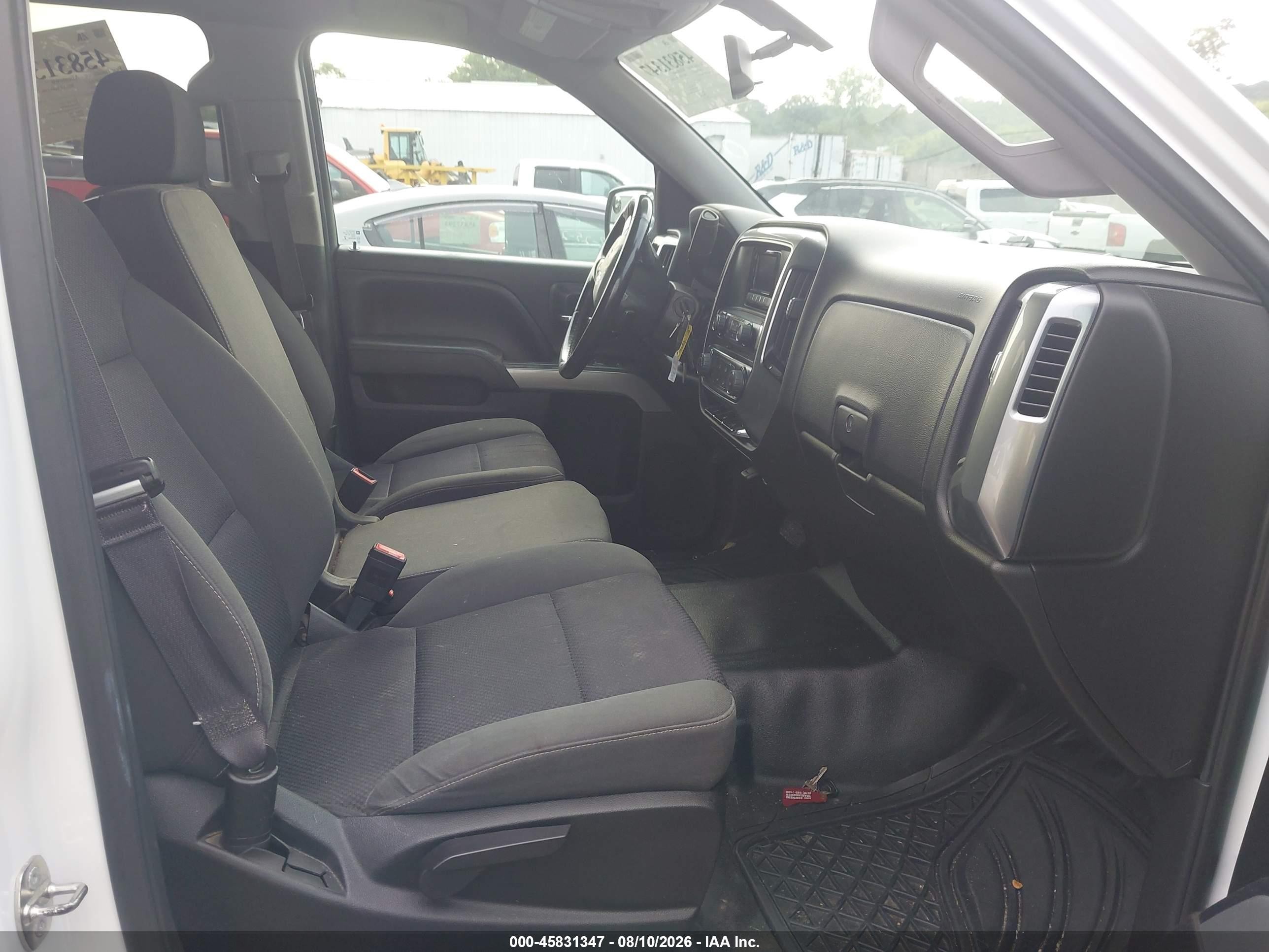 2014 Chevrolet Silverado 1500 Lt White vin: 3GCUKREC9EG222672