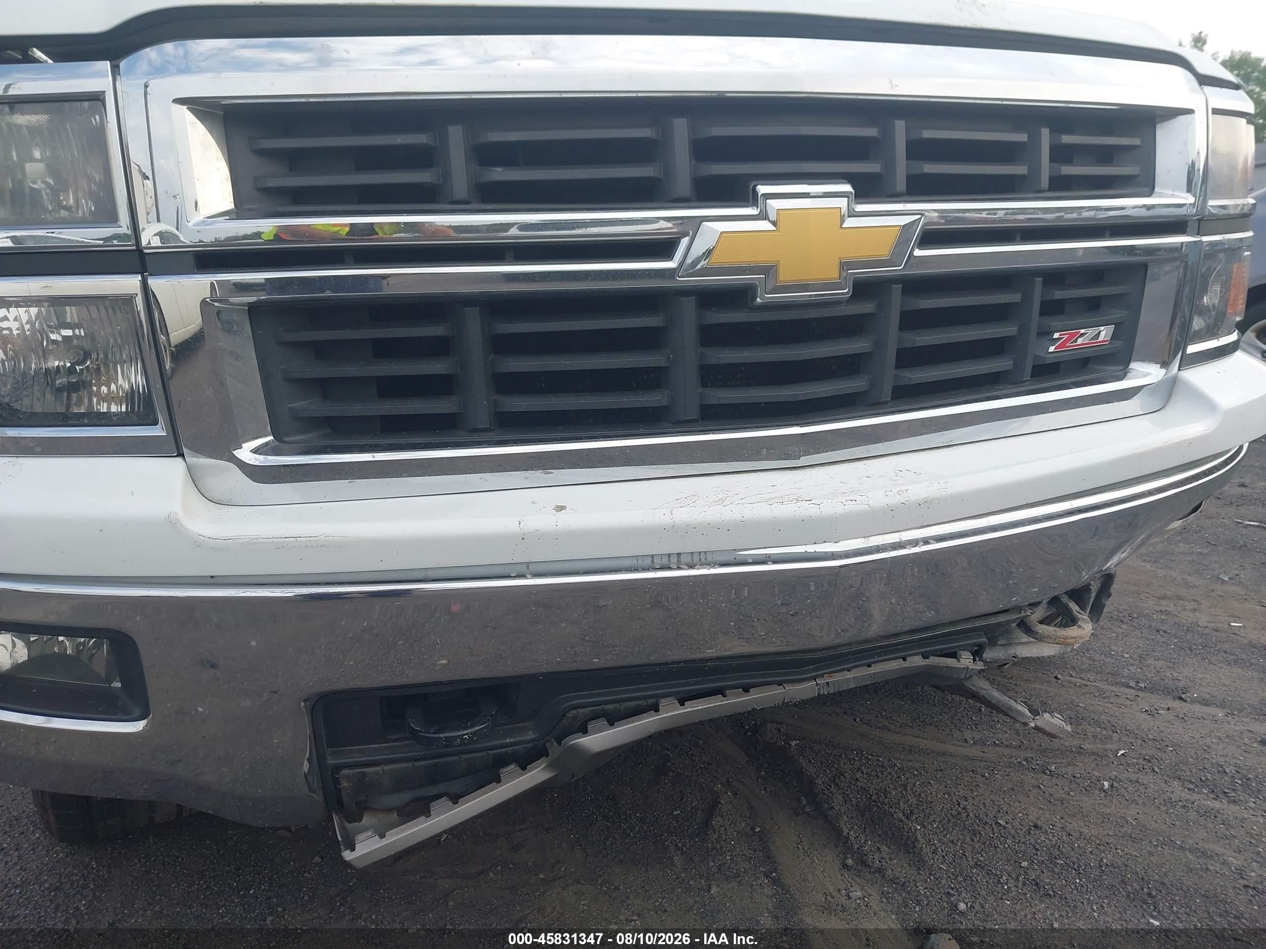 2014 Chevrolet Silverado 1500 Lt White vin: 3GCUKREC9EG222672