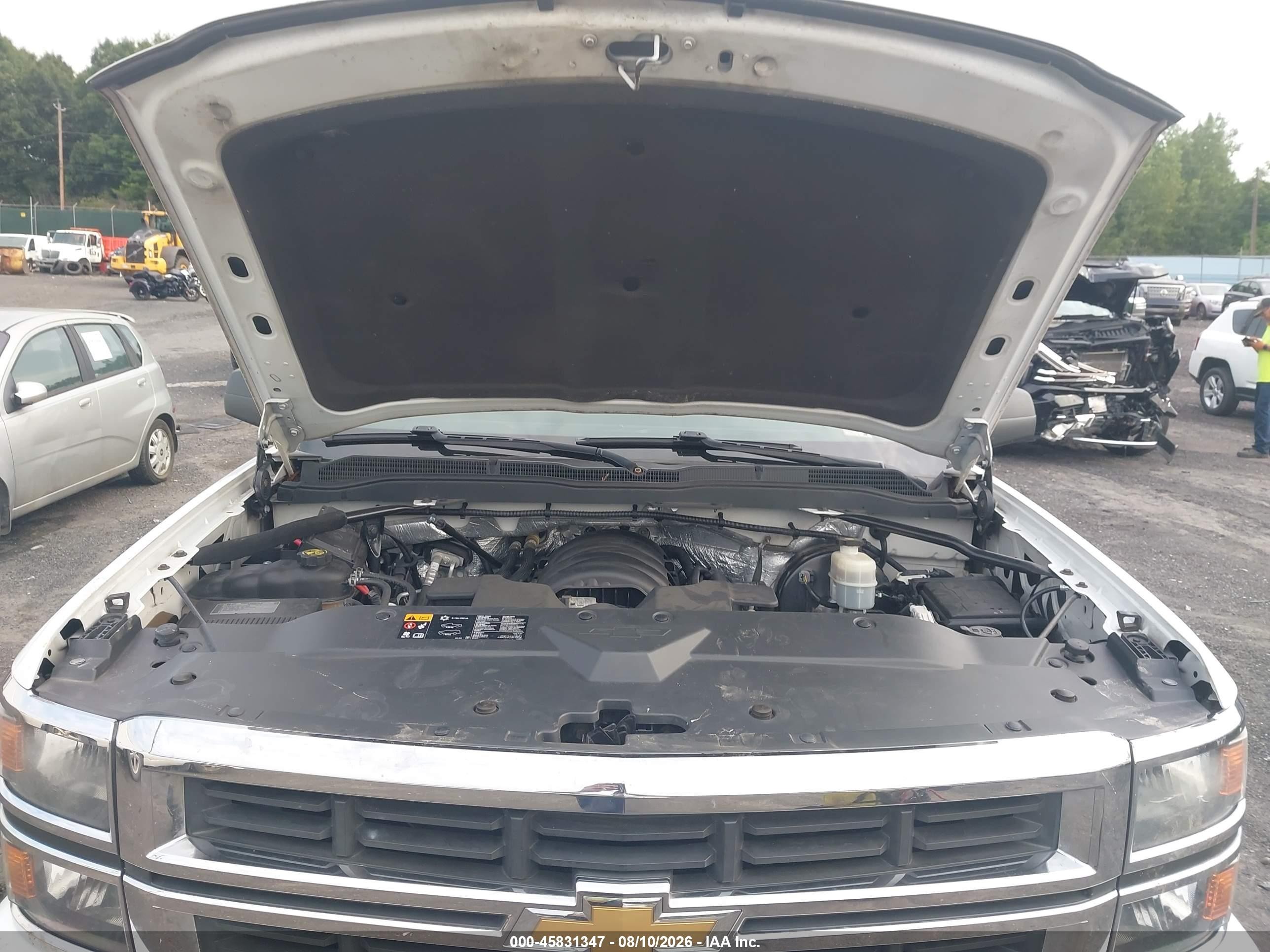 2014 Chevrolet Silverado 1500 Lt White vin: 3GCUKREC9EG222672