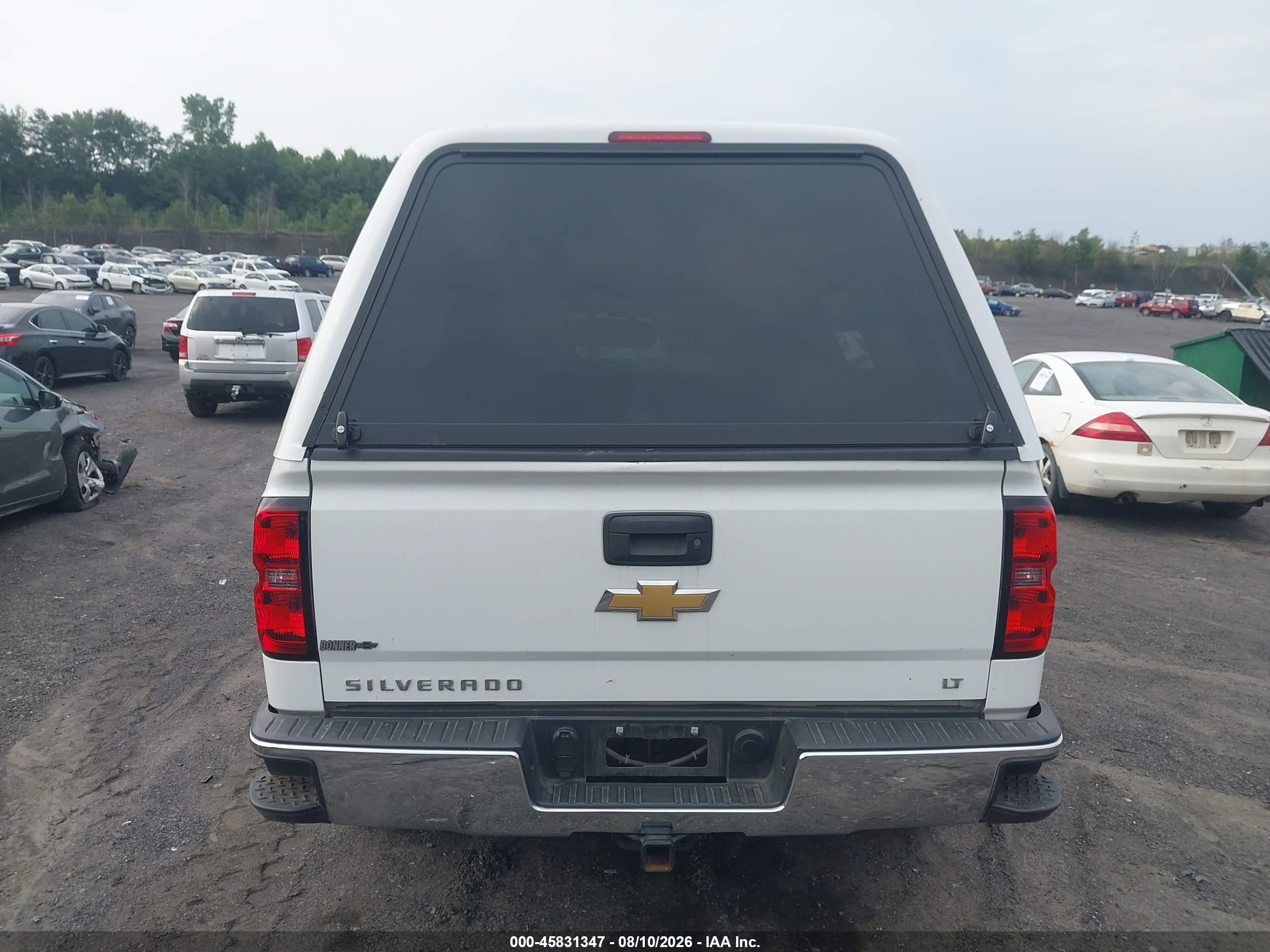 2014 Chevrolet Silverado 1500 Lt White vin: 3GCUKREC9EG222672