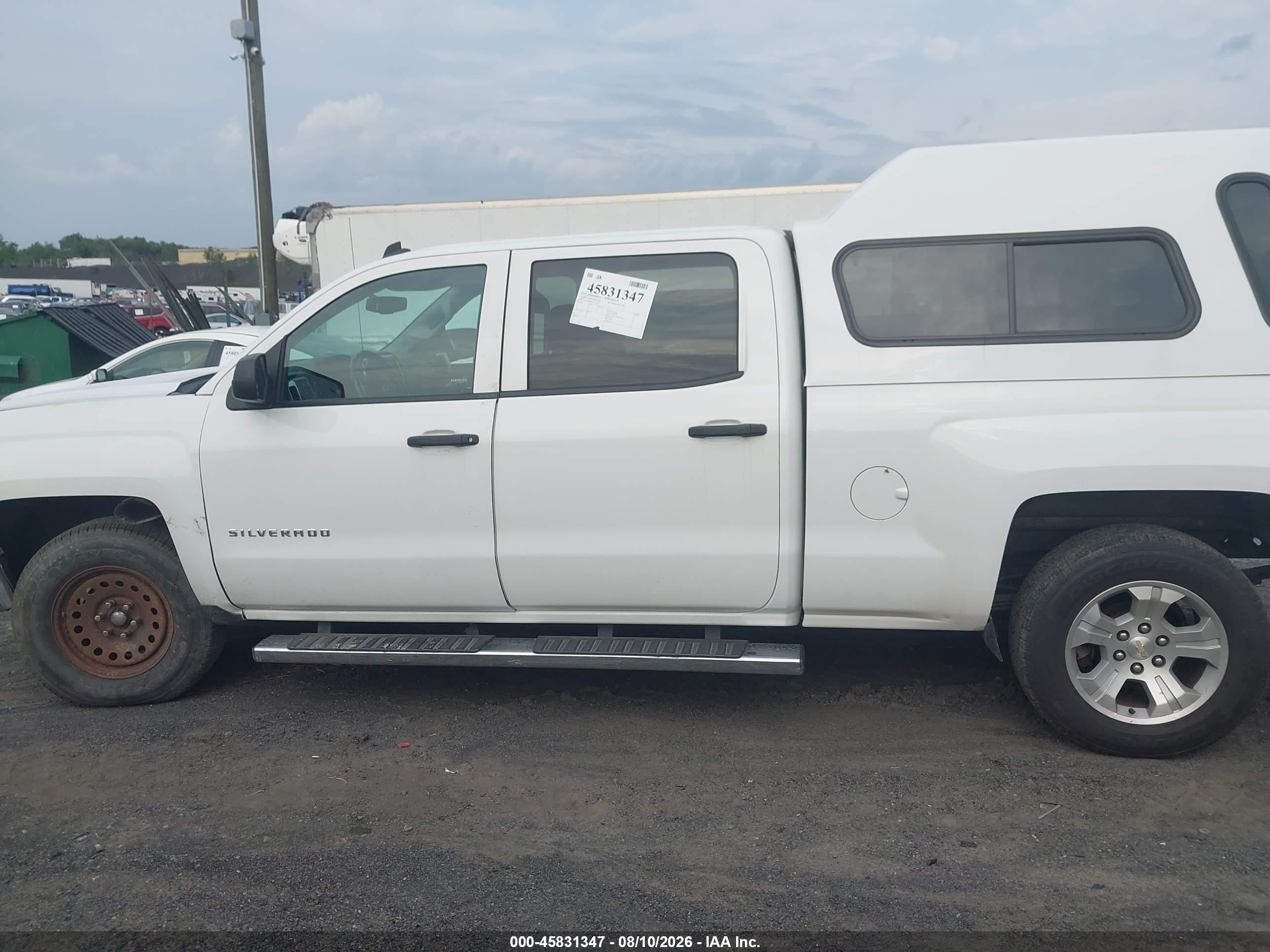 2014 Chevrolet Silverado 1500 Lt White vin: 3GCUKREC9EG222672