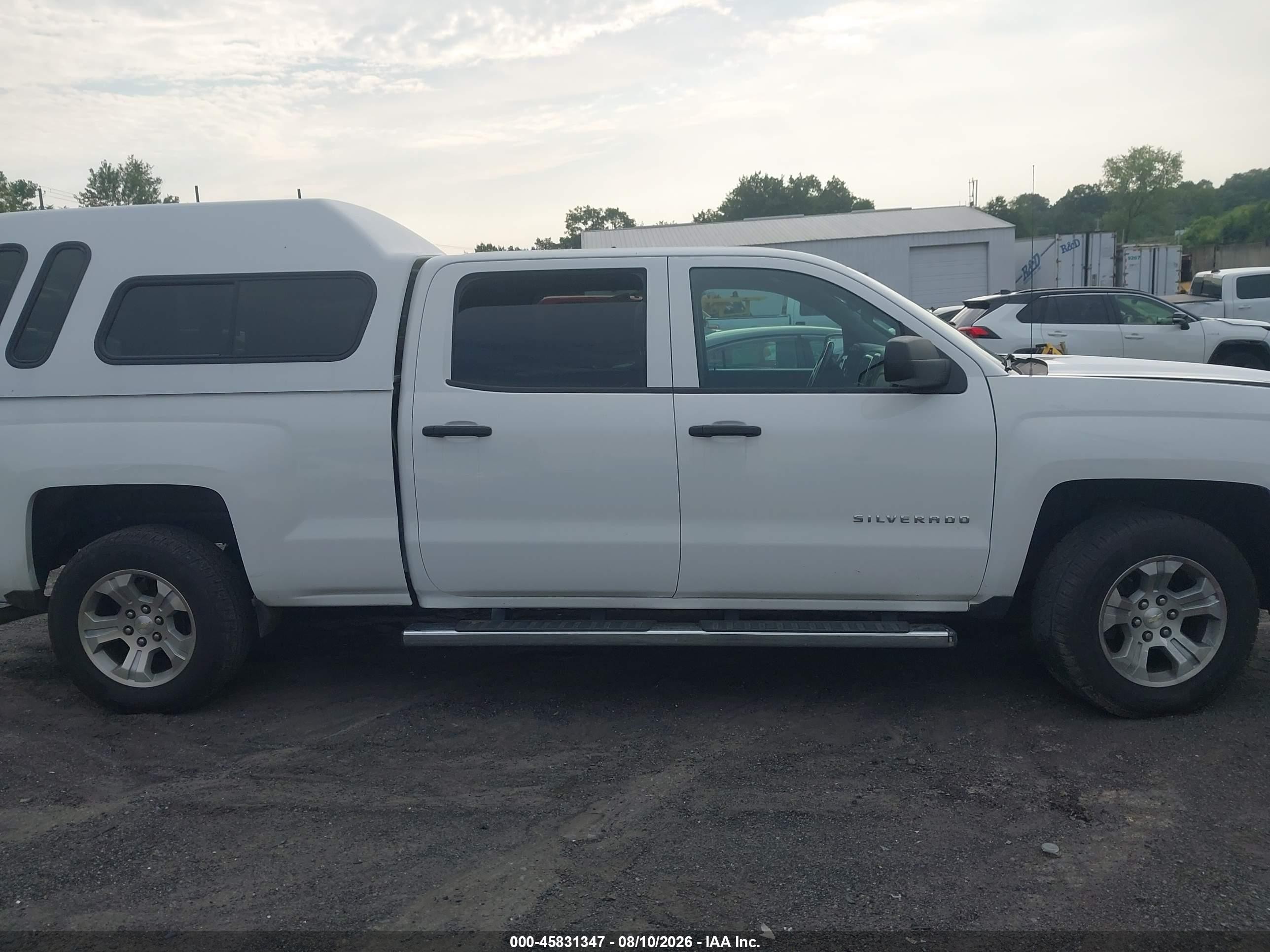 2014 Chevrolet Silverado 1500 Lt White vin: 3GCUKREC9EG222672