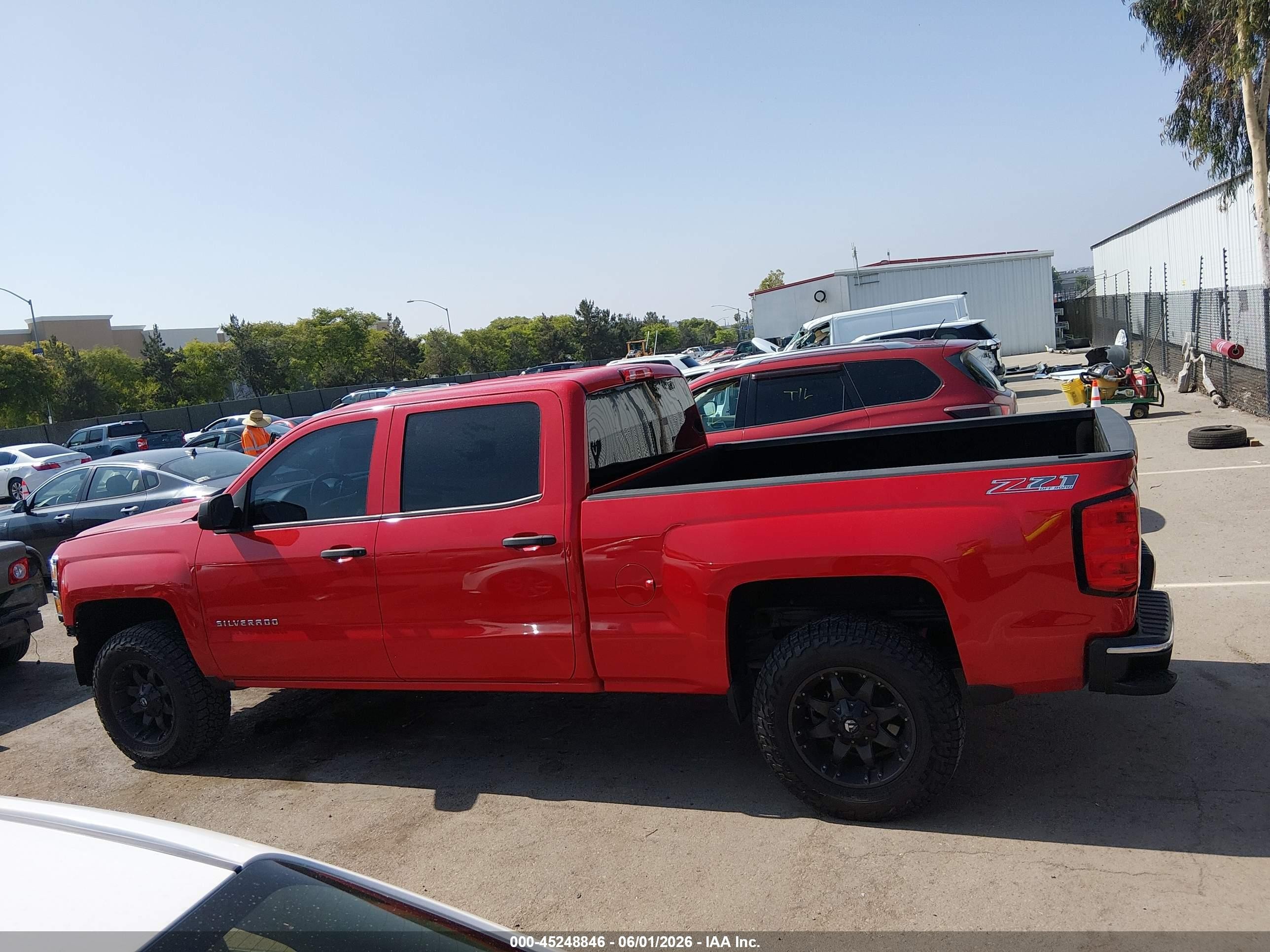 2014 Chevrolet Silverado 1500 2lt Red vin: 3GCUKREC9EG285643