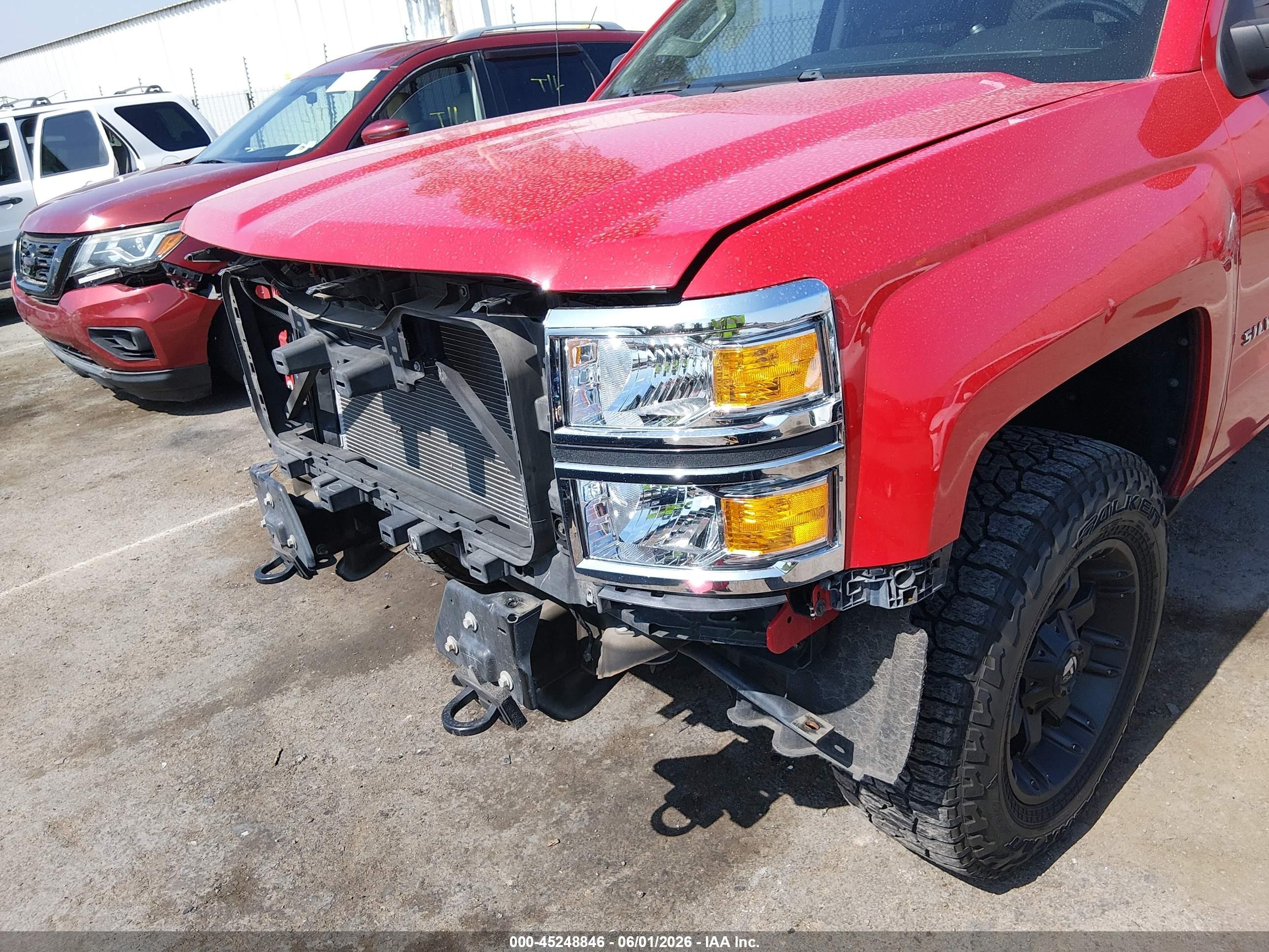 2014 Chevrolet Silverado 1500 2lt Red vin: 3GCUKREC9EG285643