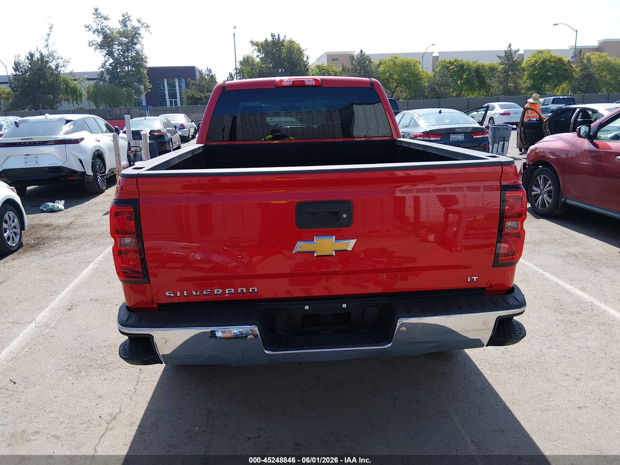 2014 Chevrolet Silverado 1500 2lt Red vin: 3GCUKREC9EG285643