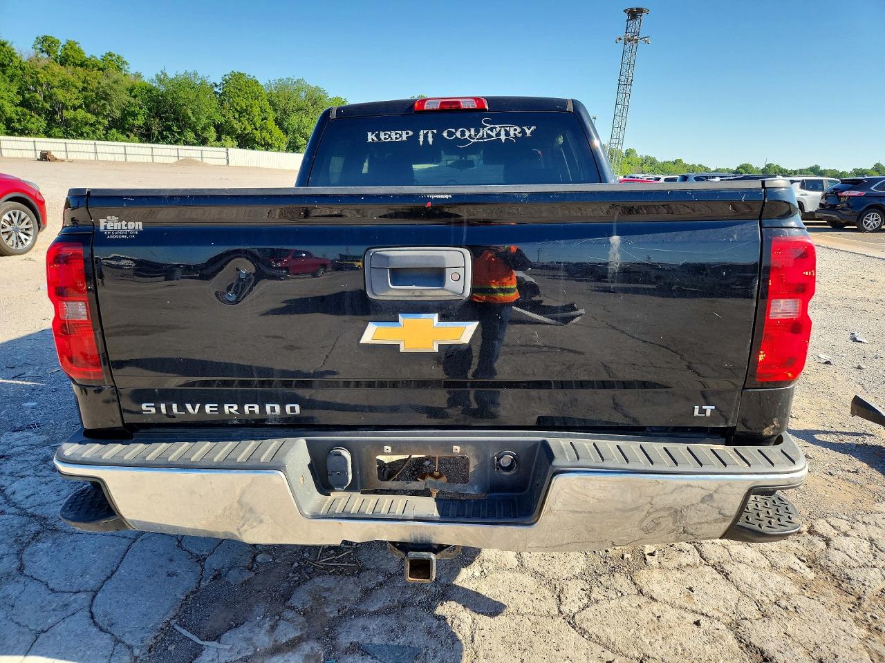 2014 Chevrolet Silverado K1500 Lt Black vin: 3GCUKREC9EG326630