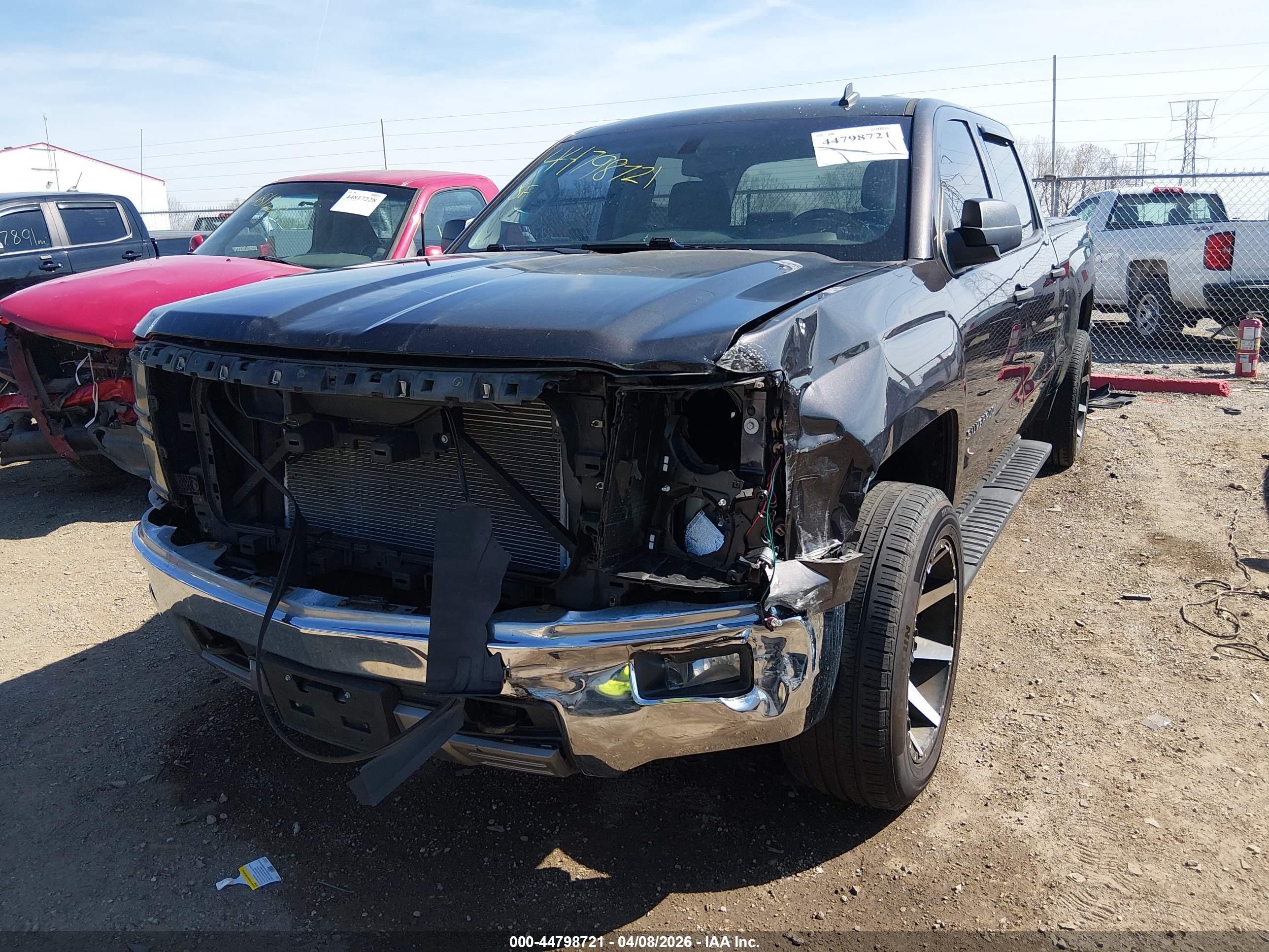 2014 Chevrolet Silverado 1500 2lt Gray vin: 3GCUKREC9EG358123