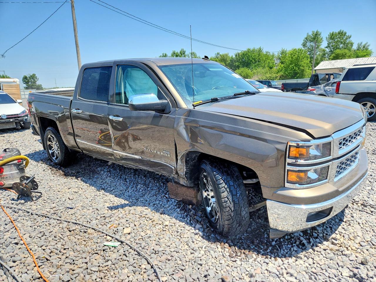 2014 Chevrolet Silverado K1500 Lt Brown vin: 3GCUKREC9EG431877