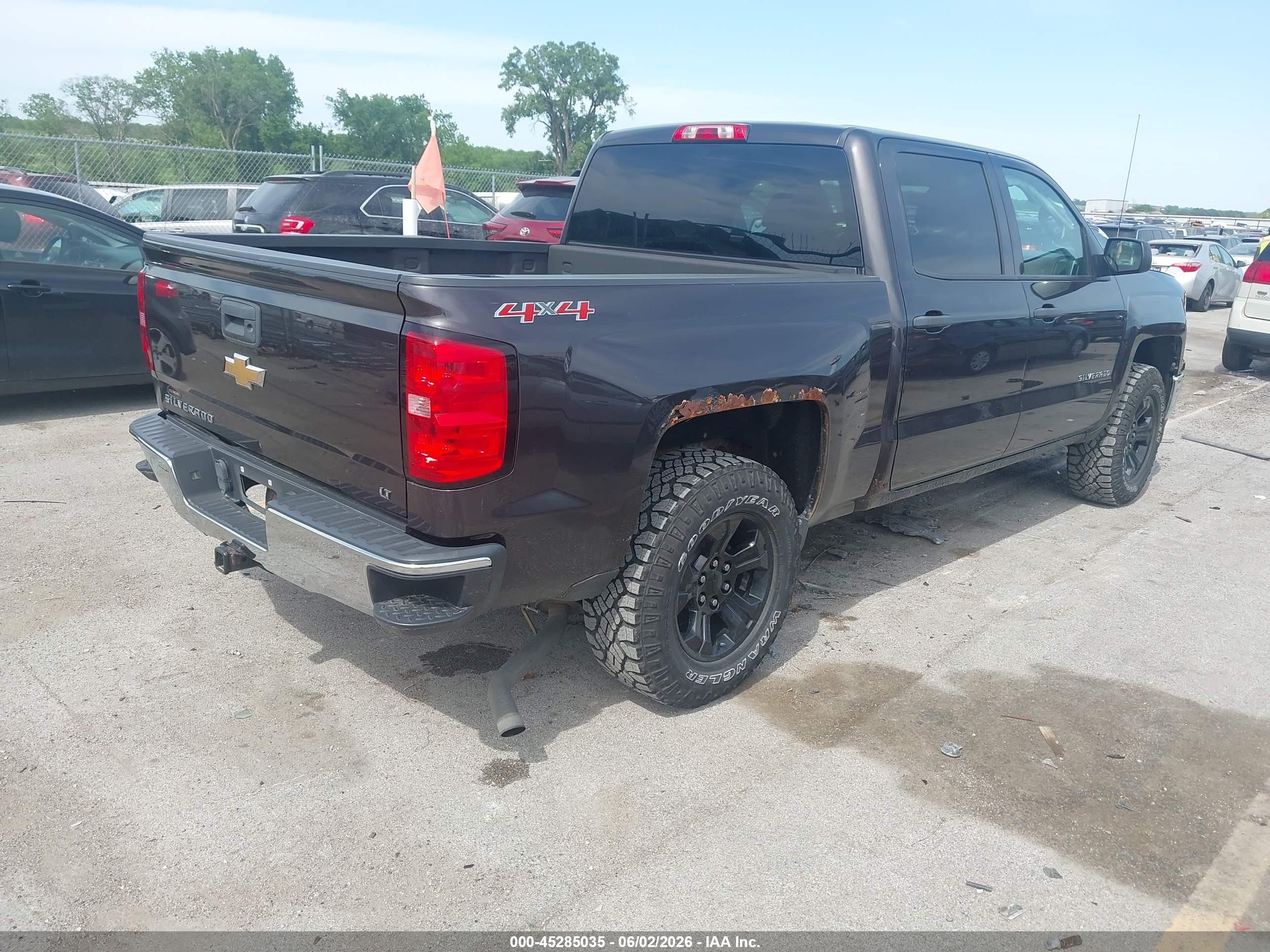 2014 Chevrolet Silverado 1500 1lt Brown vin: 3GCUKREC9EG458870