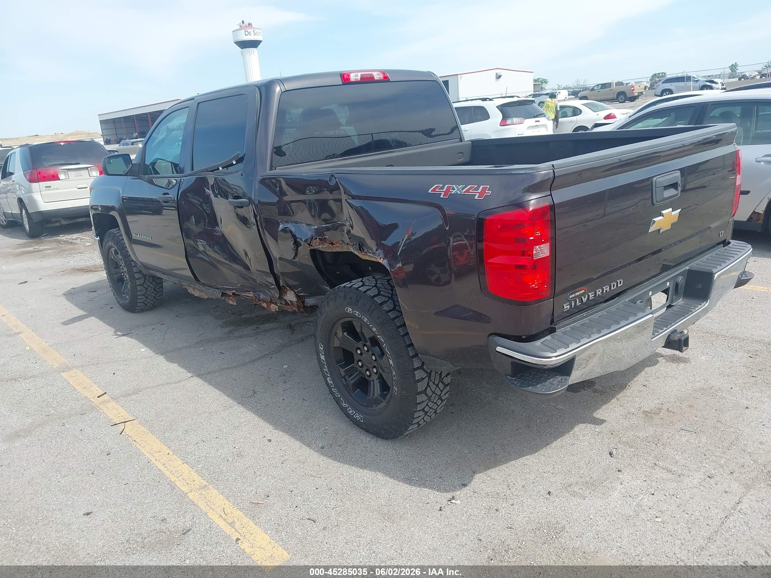 2014 Chevrolet Silverado 1500 1lt Brown vin: 3GCUKREC9EG458870