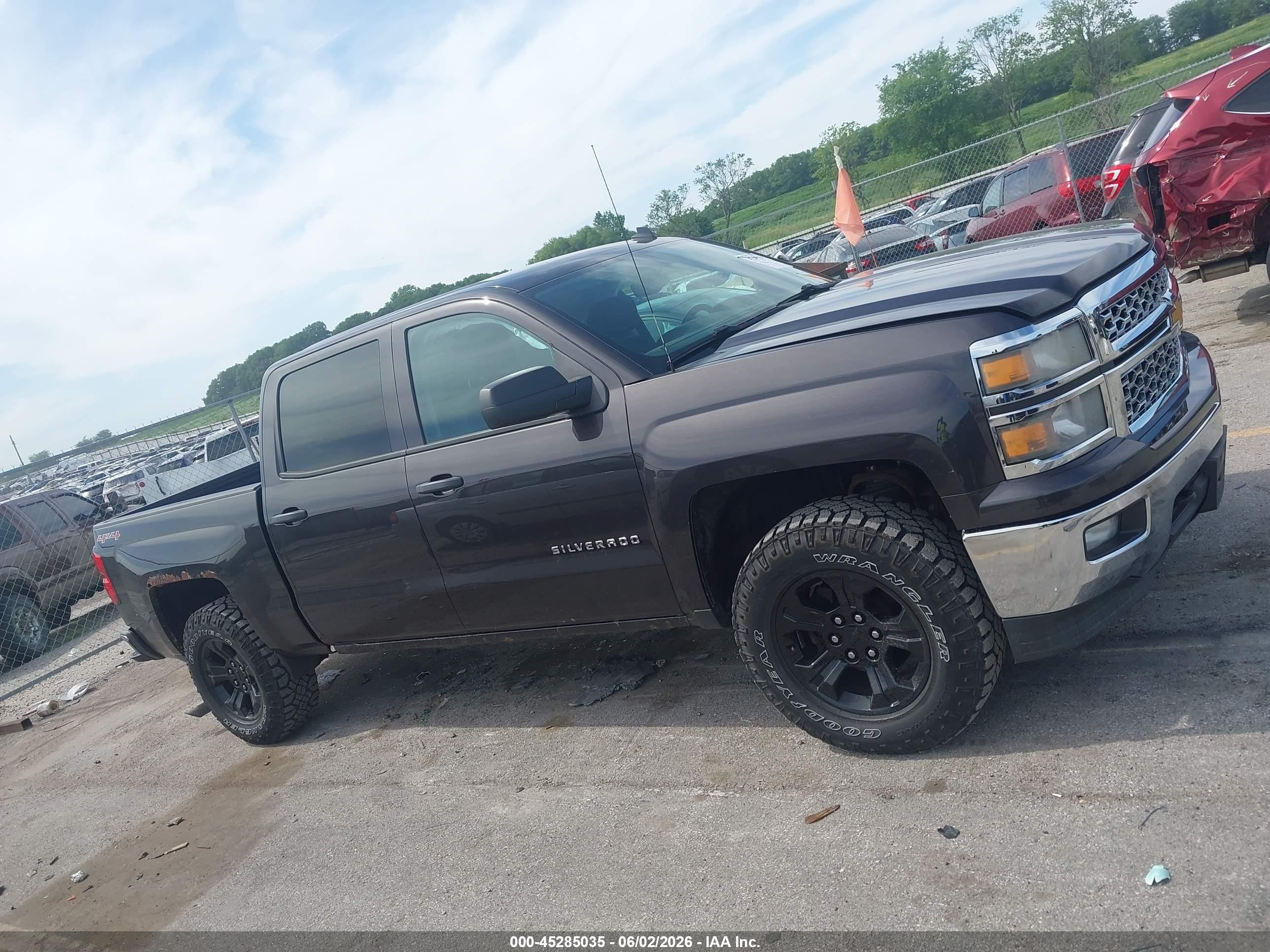 2014 Chevrolet Silverado 1500 1lt Brown vin: 3GCUKREC9EG458870