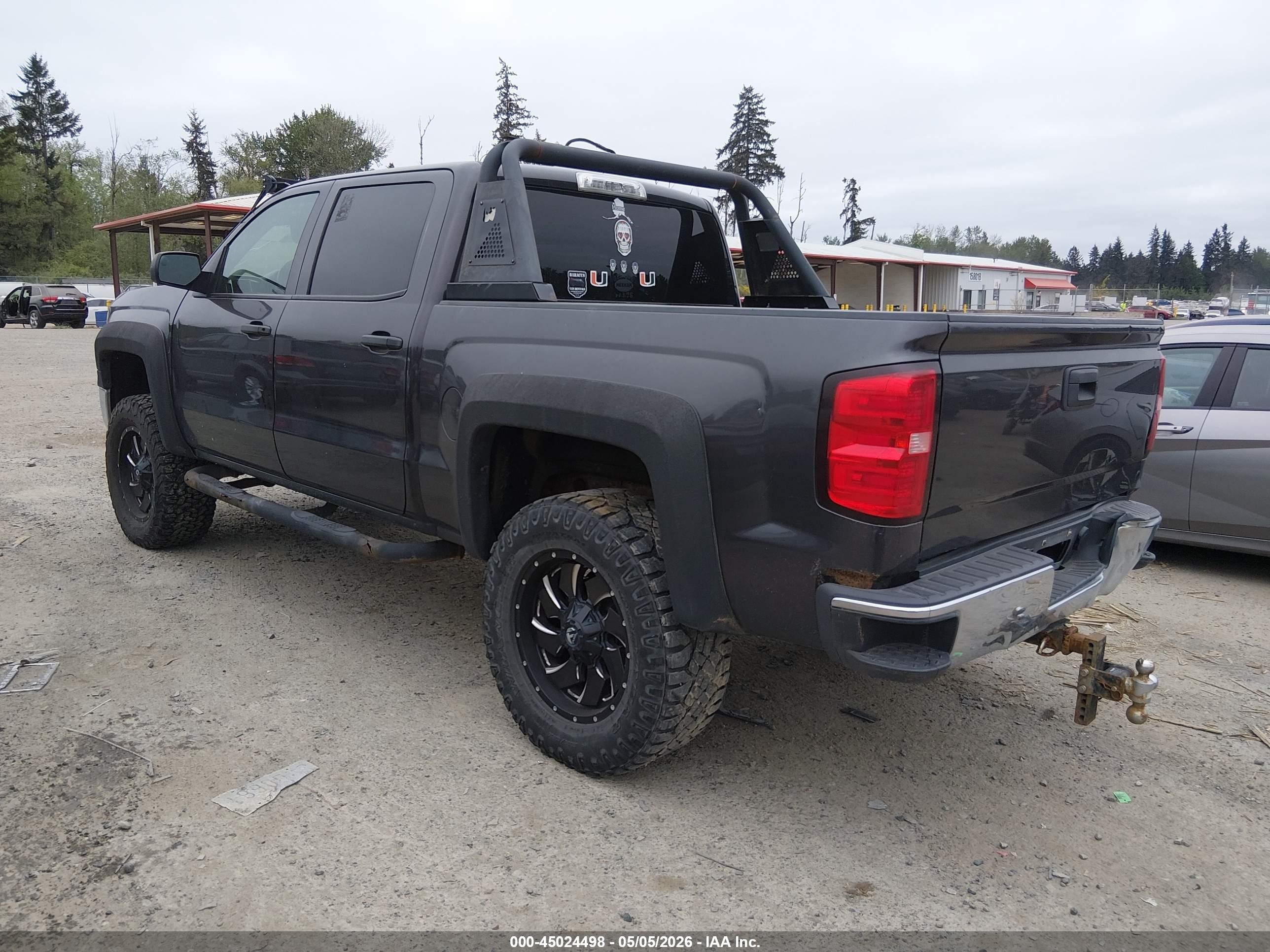 2014 Chevrolet Silverado 1500 1lt Gray vin: 3GCUKREC9EG474311