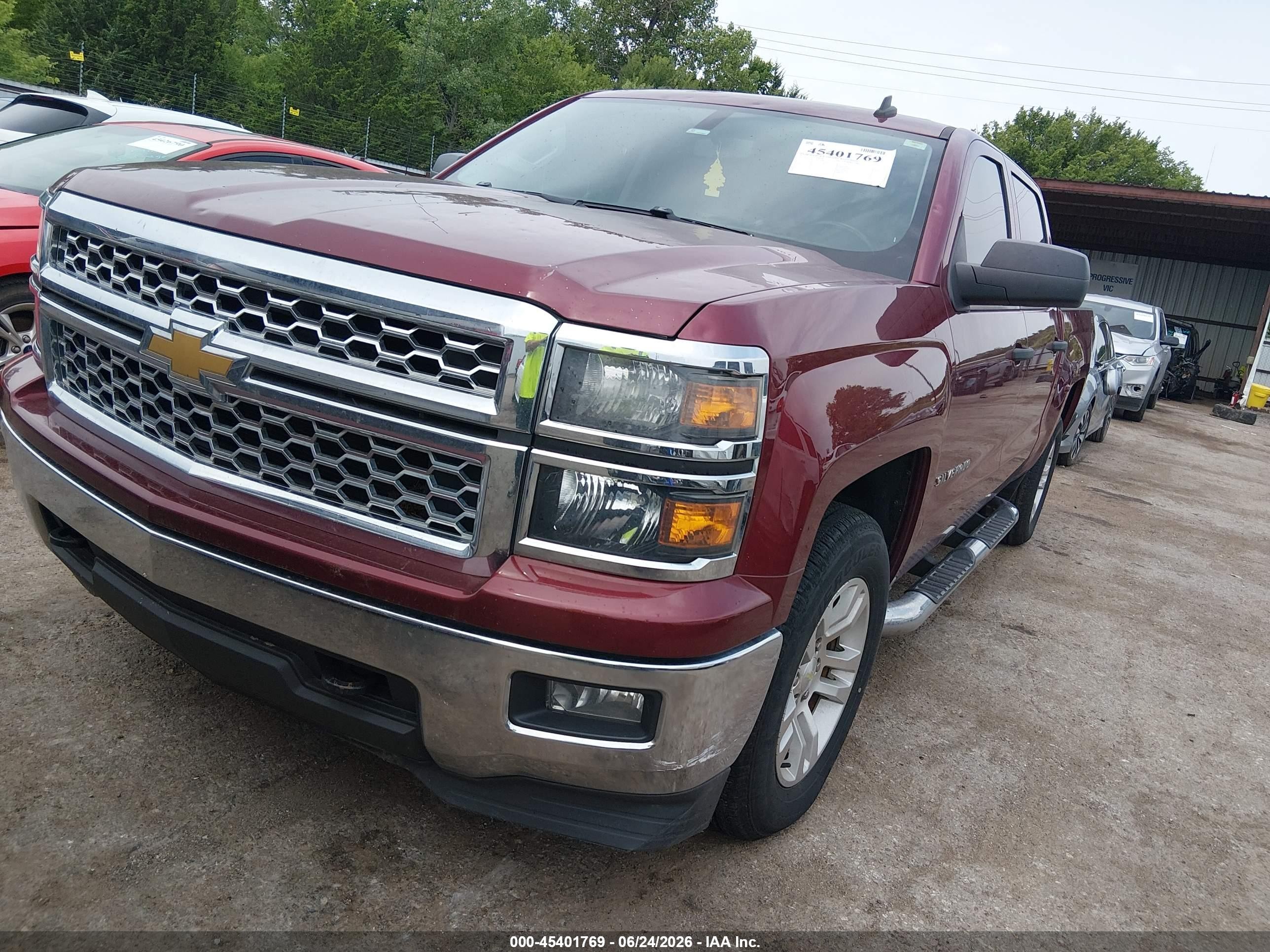 2014 Chevrolet Silverado 1500 1lt Maroon vin: 3GCUKREC9EG544860