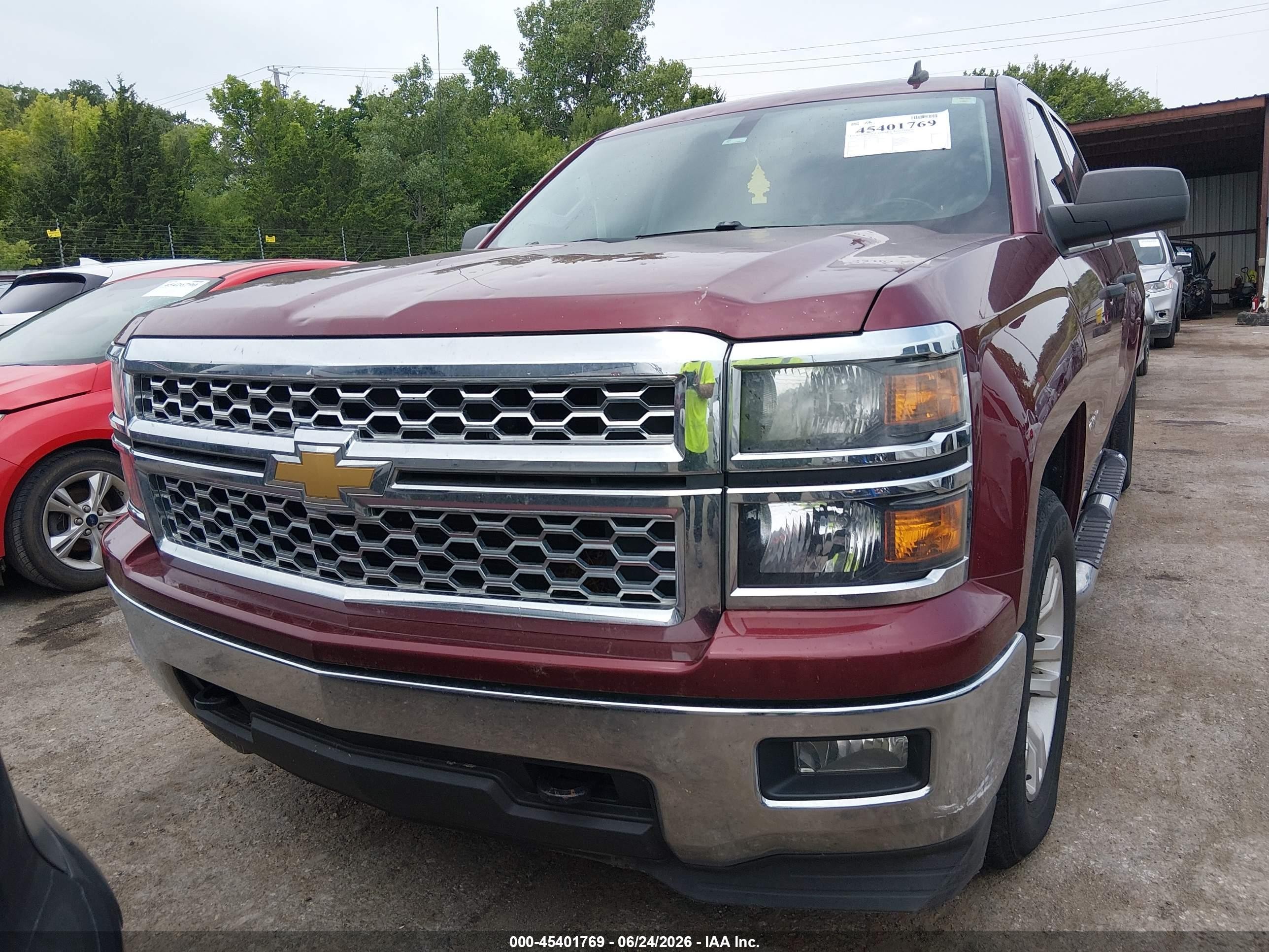2014 Chevrolet Silverado 1500 1lt Maroon vin: 3GCUKREC9EG544860
