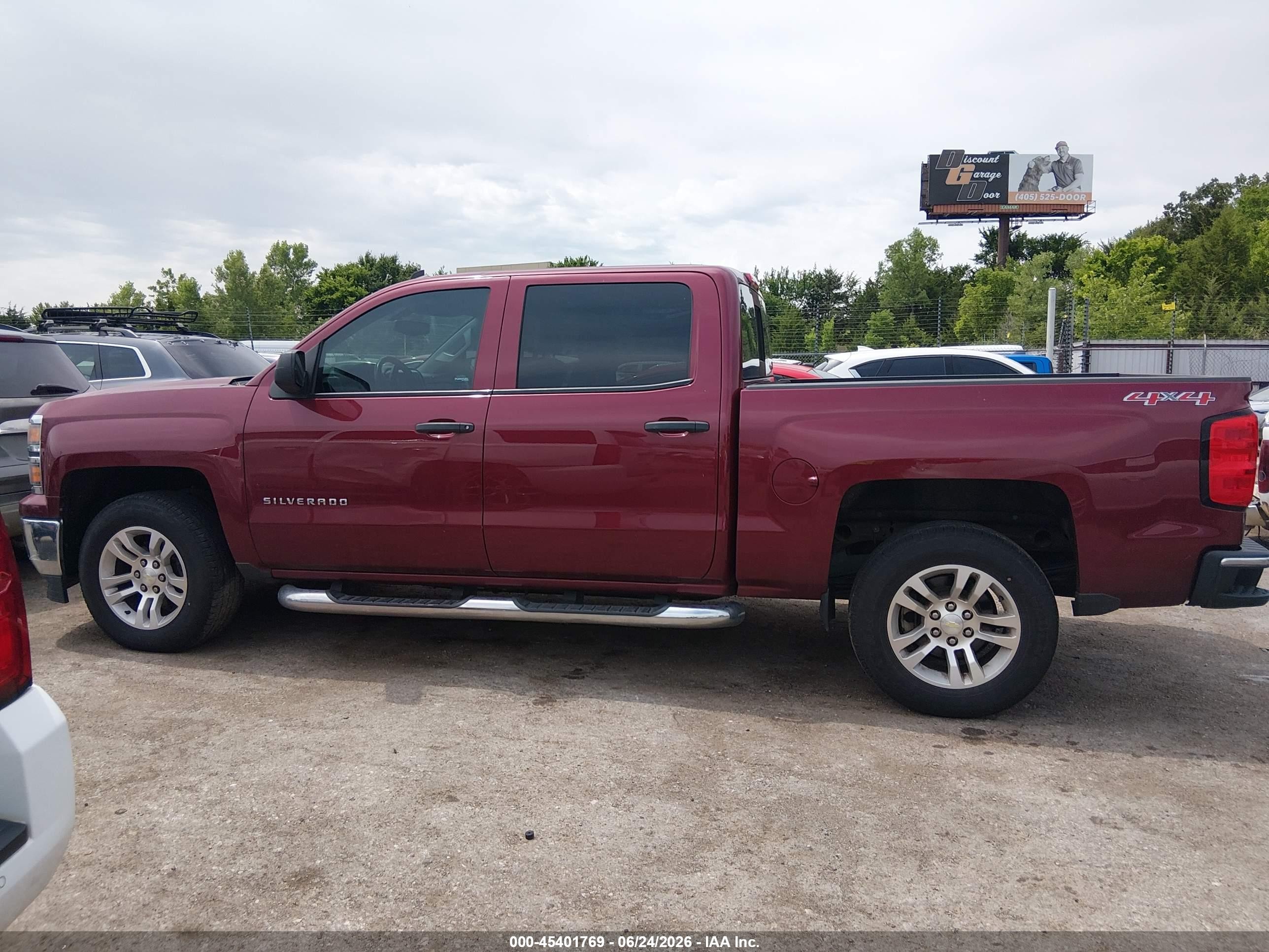 2014 Chevrolet Silverado 1500 1lt Maroon vin: 3GCUKREC9EG544860