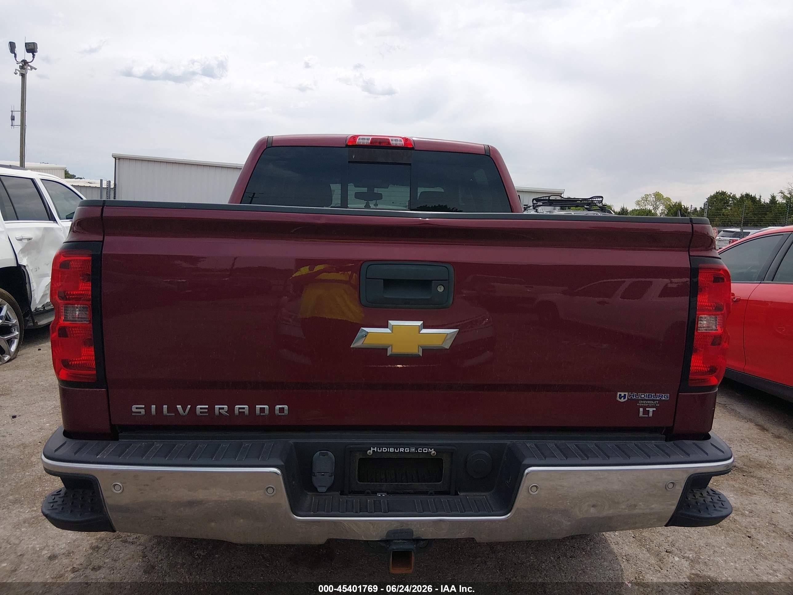2014 Chevrolet Silverado 1500 1lt Maroon vin: 3GCUKREC9EG544860