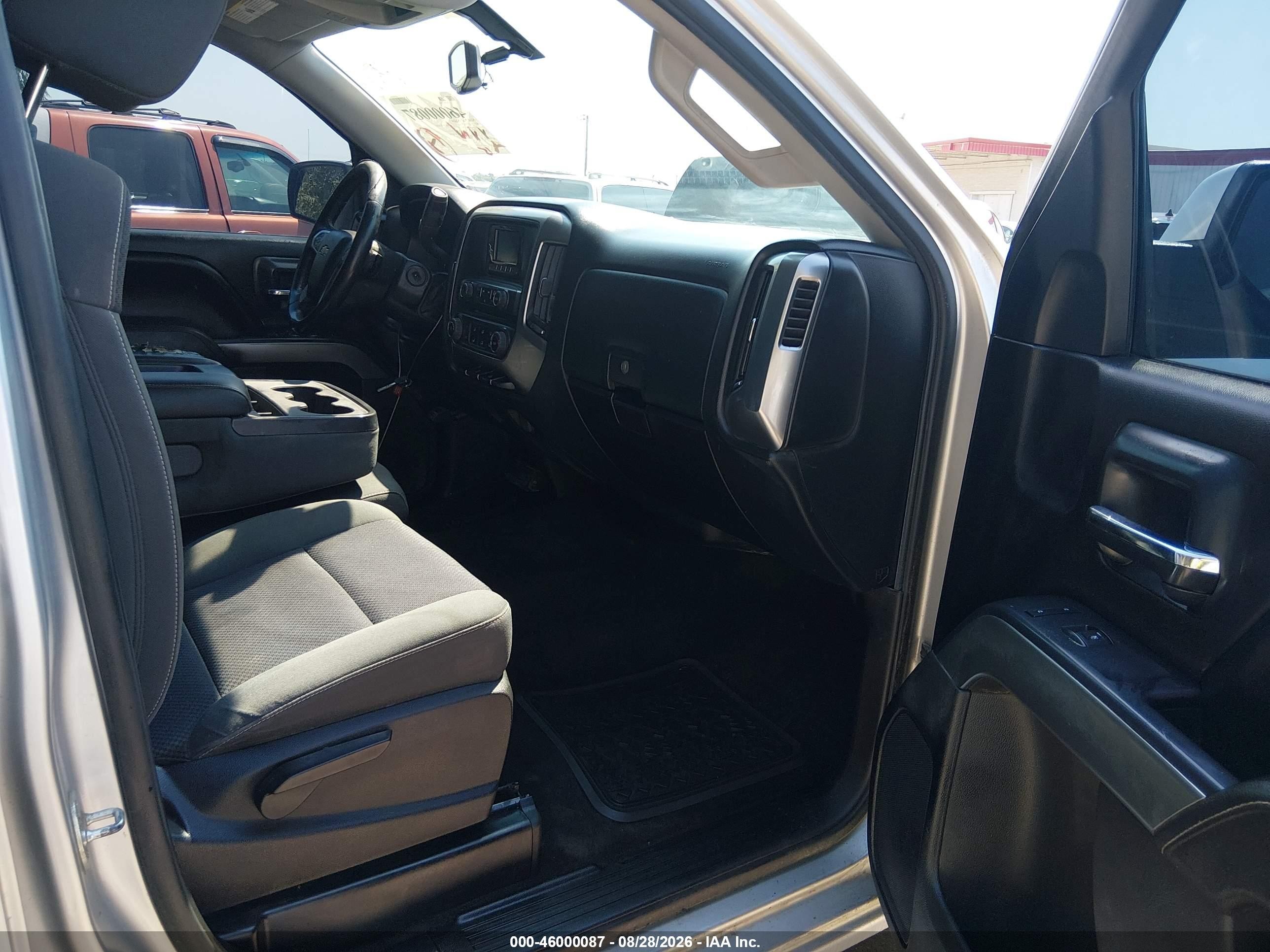 2015 Chevrolet Silverado K1500 Lt Silver vin: 3GCUKREC9FG111928