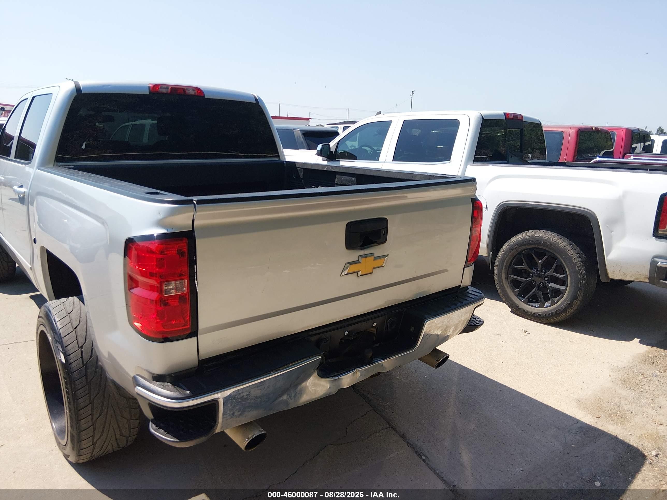 2015 Chevrolet Silverado K1500 Lt Silver vin: 3GCUKREC9FG111928
