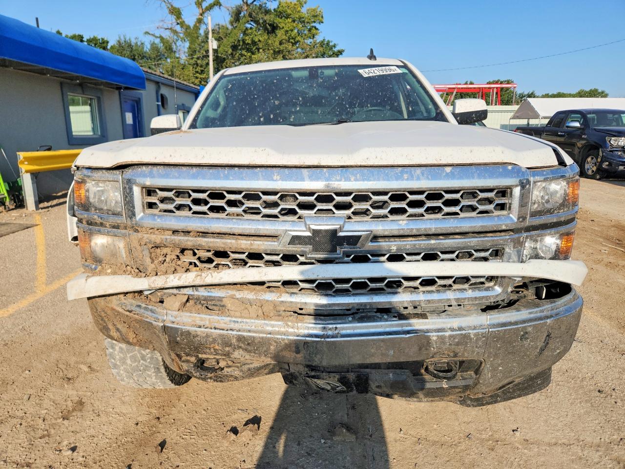 2015 Chevrolet Silverado K1500 Lt White vin: 3GCUKREC9FG144072