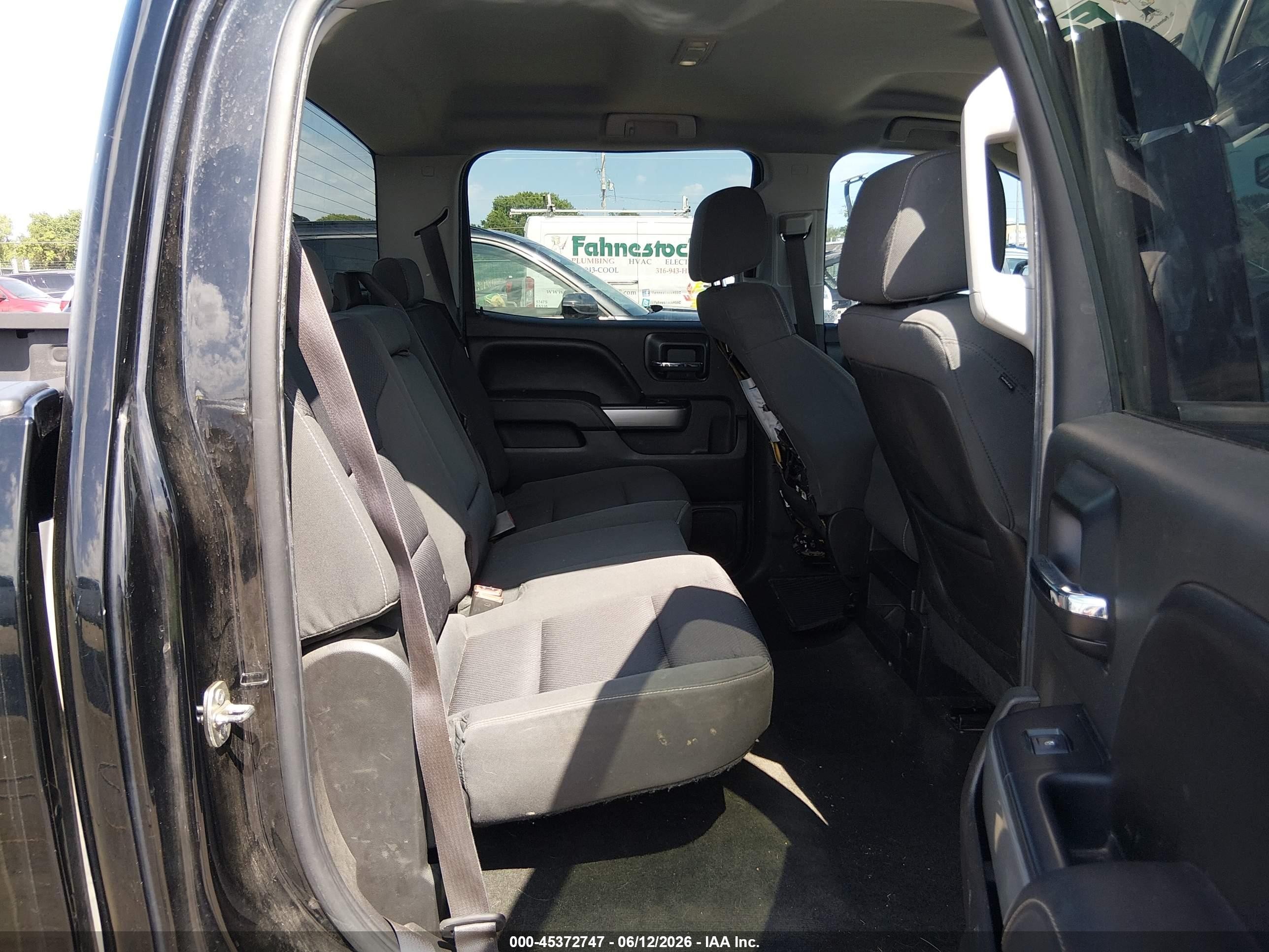 2015 Chevrolet Silverado 1500 2lt Black vin: 3GCUKREC9FG320019