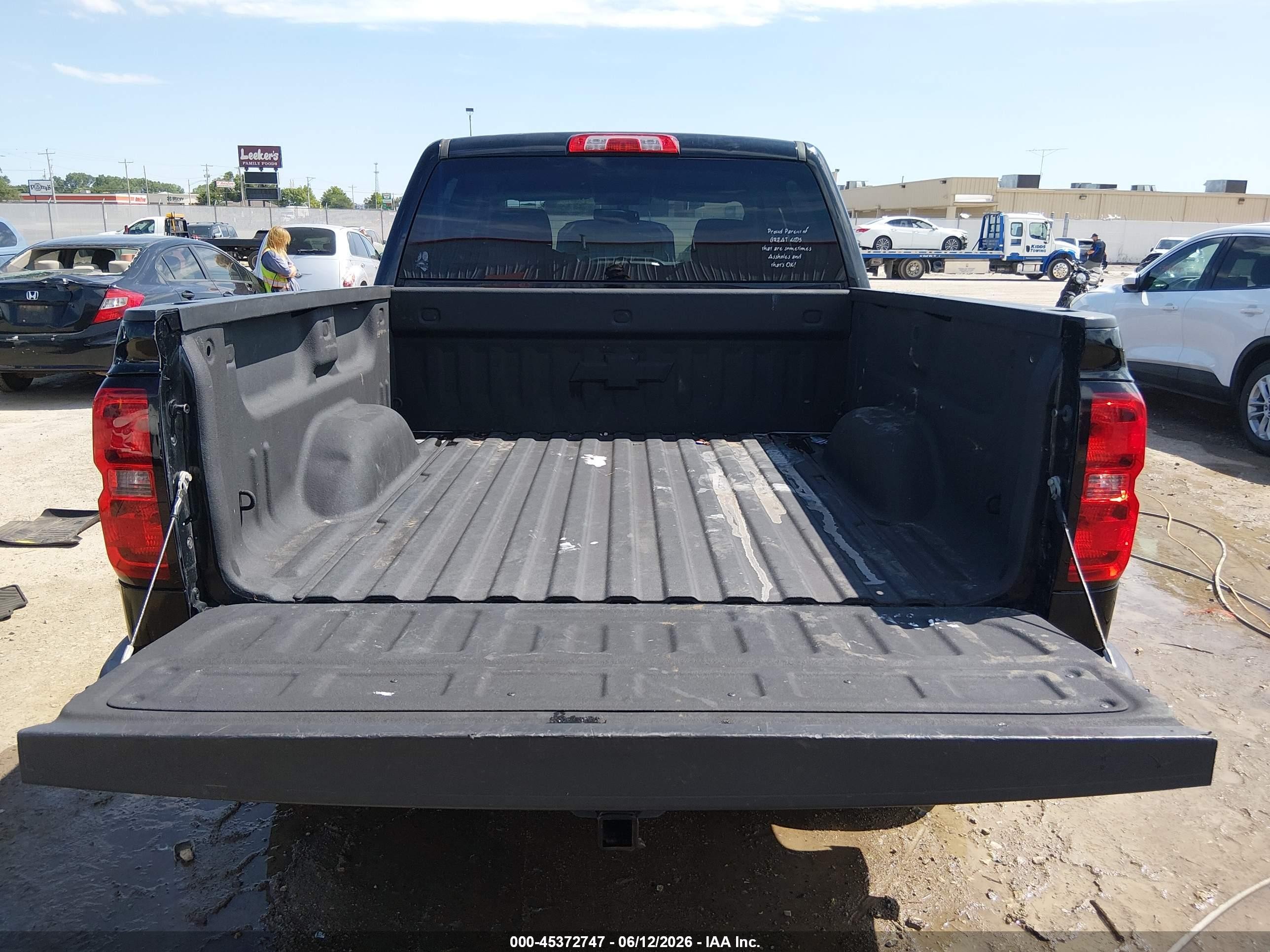 2015 Chevrolet Silverado 1500 2lt Black vin: 3GCUKREC9FG320019