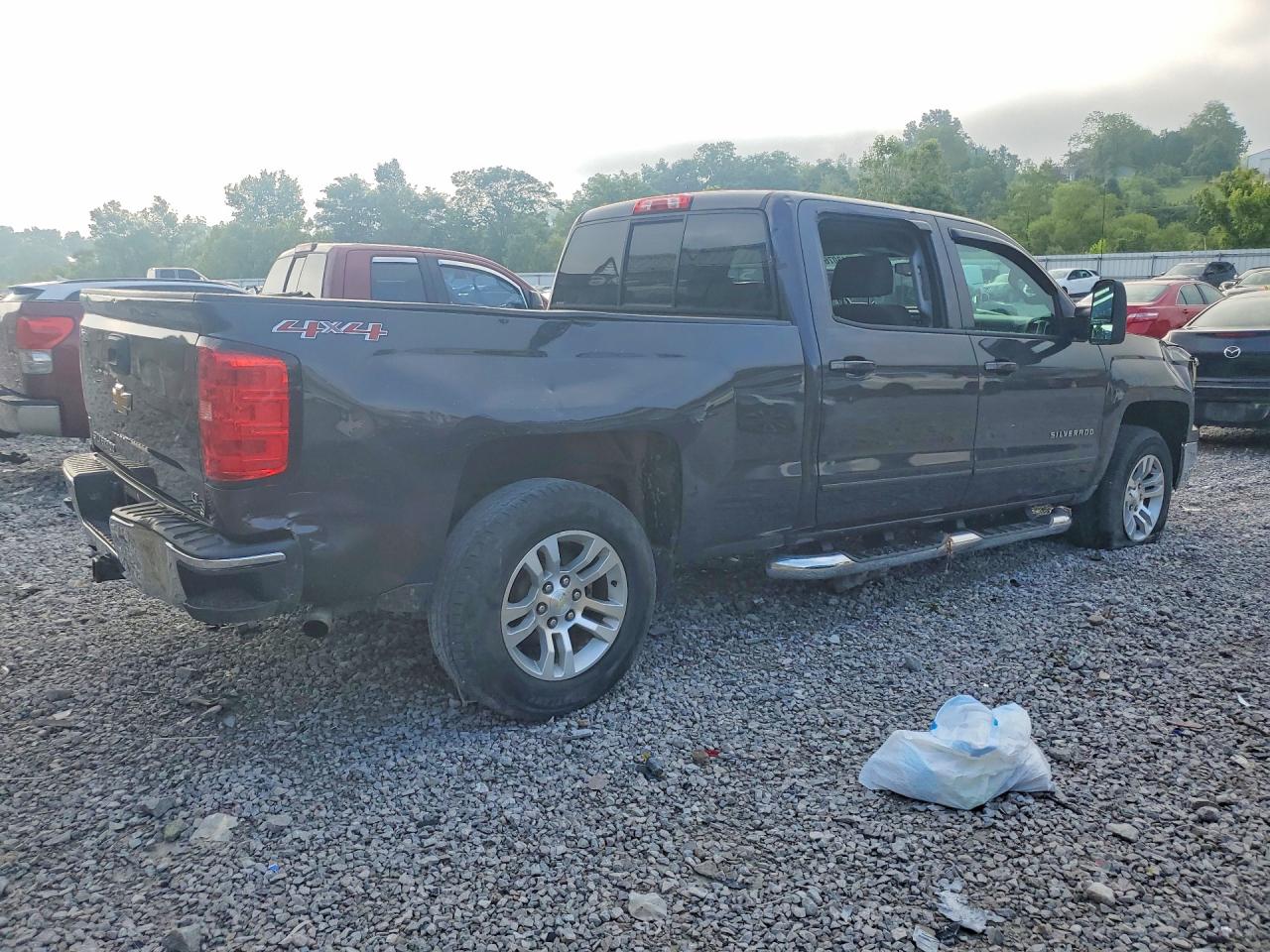 2015 Chevrolet Silverado K1500 Lt Black vin: 3GCUKREC9FG426955